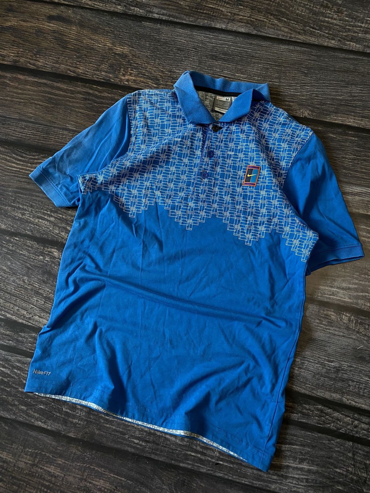 Nike Vintage Nike Tn Shirt Drill y2k Swoosh Size US M / EU 48-50 / 2 - 4 Thumbnail