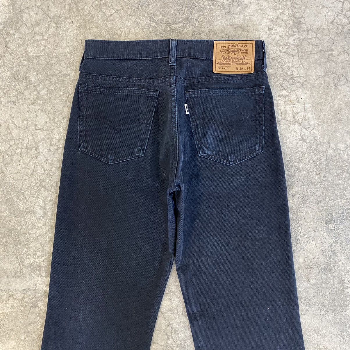 Levi's × Vintage Size 28x28.5 Vintage 1996 Levis 517 Black Flared Jeans Size US 28 / EU 44 - 14 Thumbnail