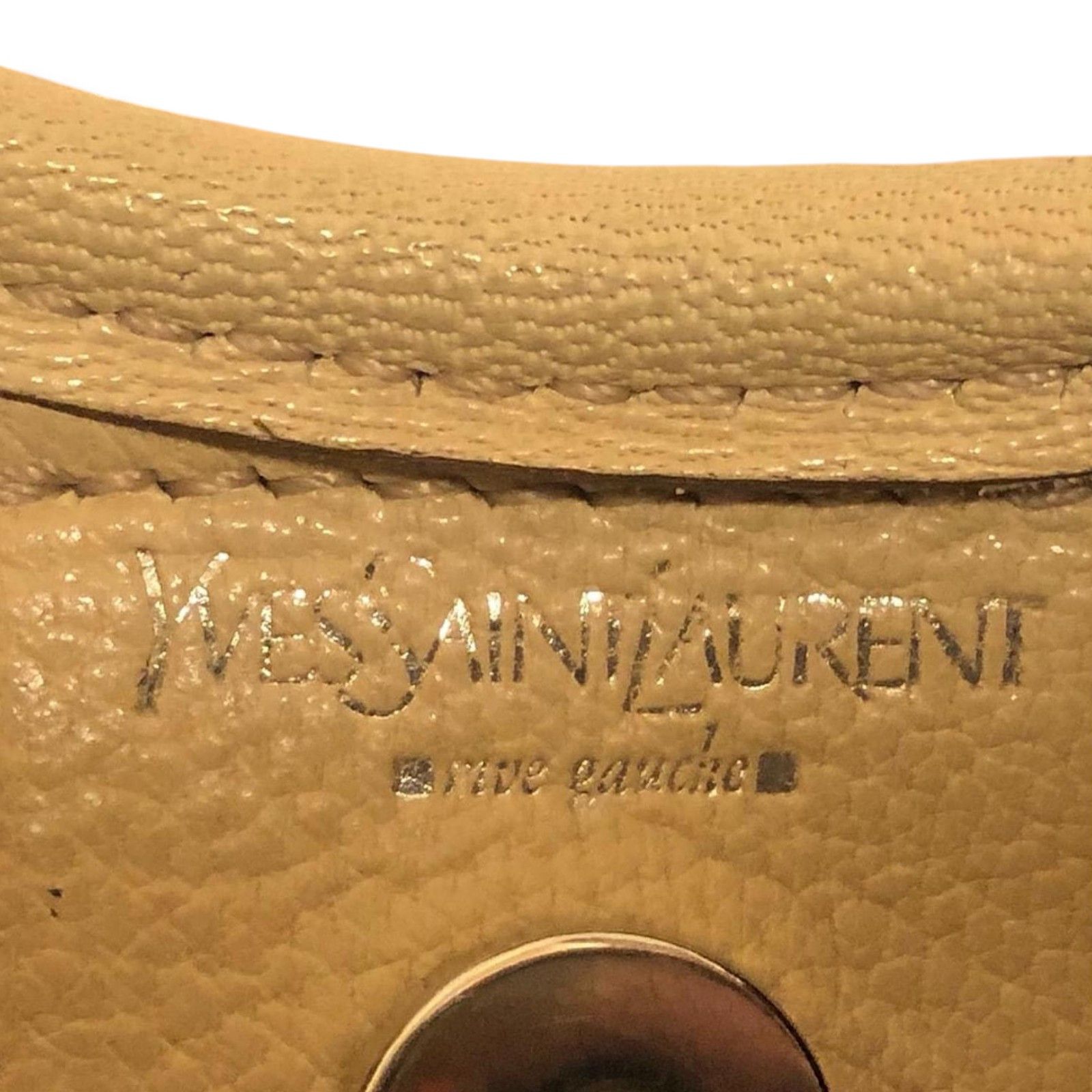 Yves Saint Laurent Yves Saint Laurent - Saint Rive Gauche Handbag Beige Size ONE SIZE - 4 Thumbnail