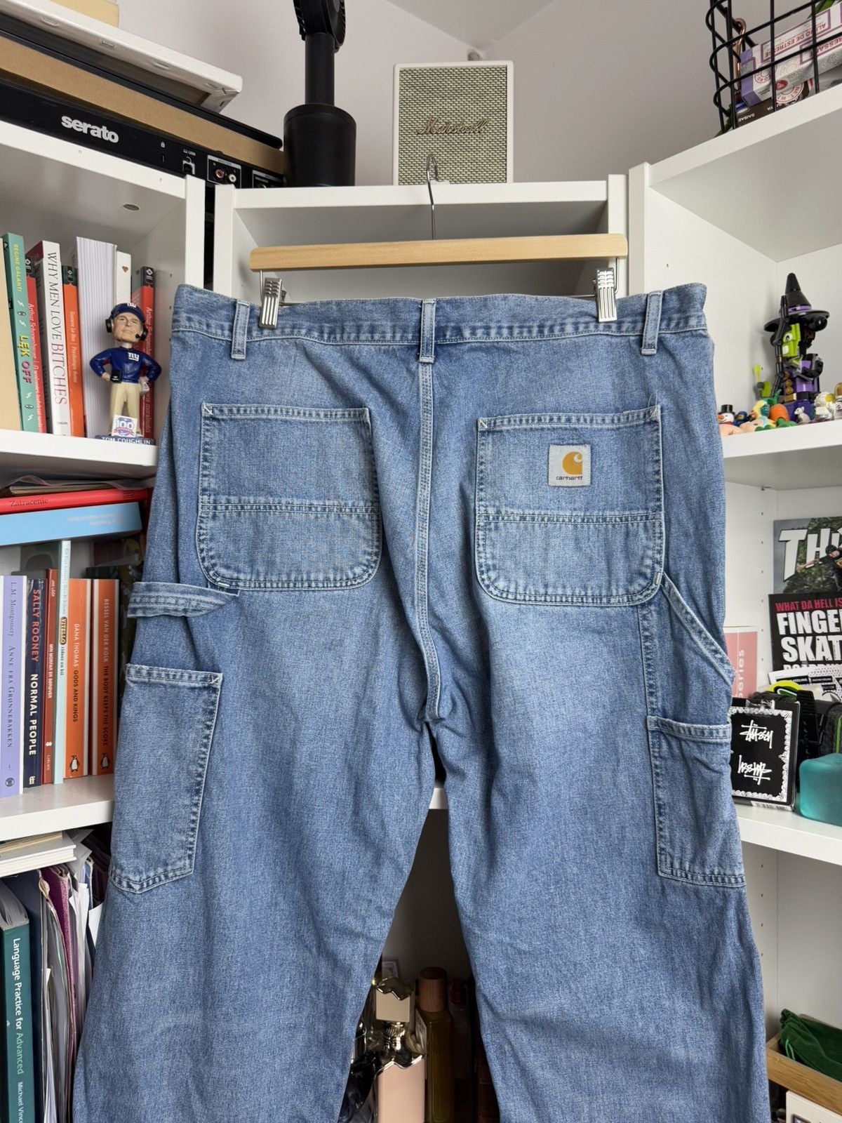 Carhartt × Carhartt Wip Carhartt wip babyblue denim single knee carpenter pants 38x32 Size US 38 / EU 54 - 3 Thumbnail