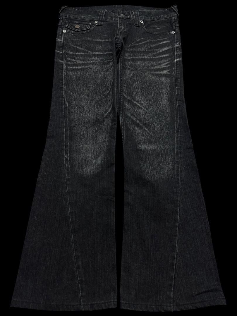 💥Insane💥90s Style Tornado Mart Spiral Mudwash Bootcut Black
