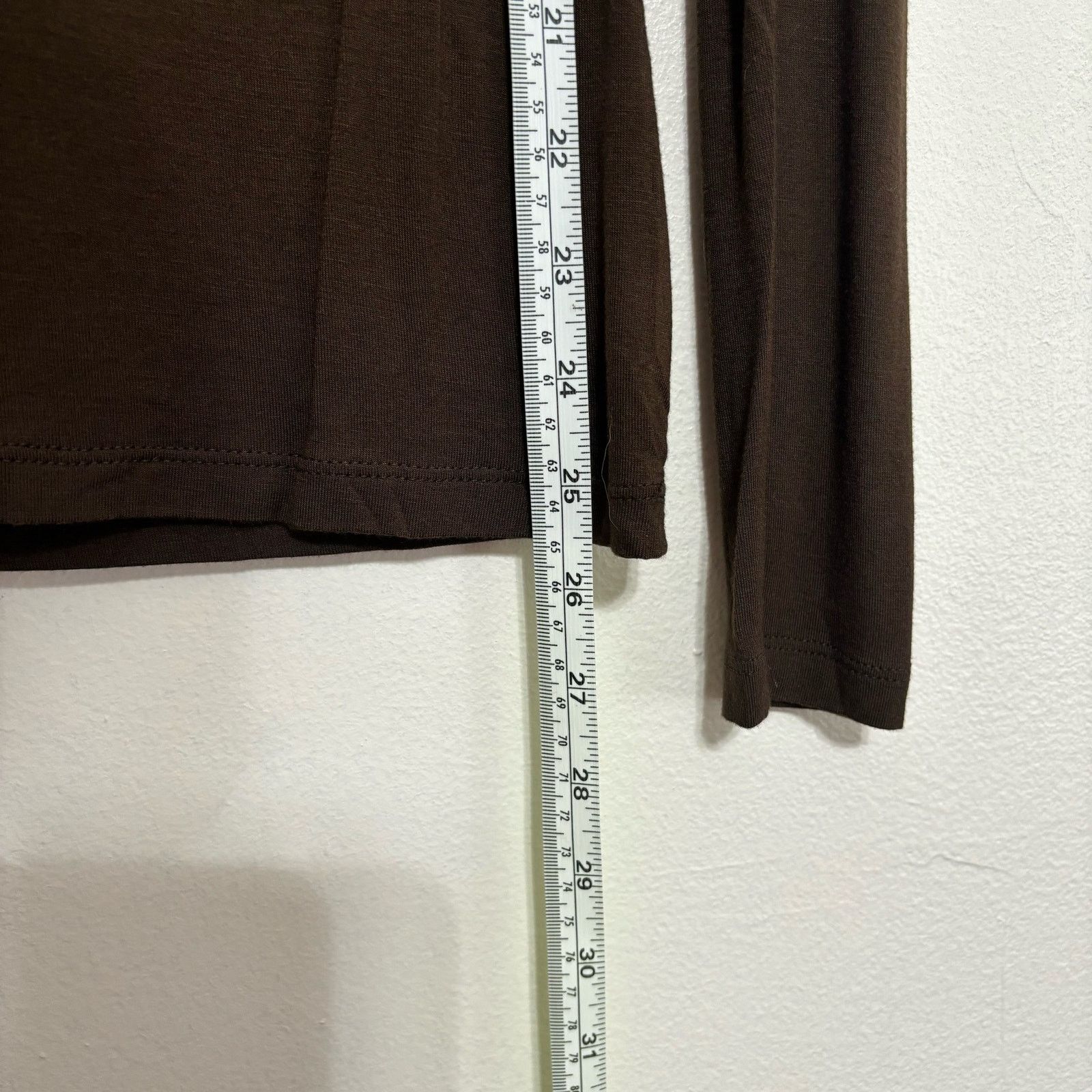 Other Lafayette 148 New York Chocolate Brown Long Sleeve Shirt Size S / US 4 / IT 40 - 3 Thumbnail