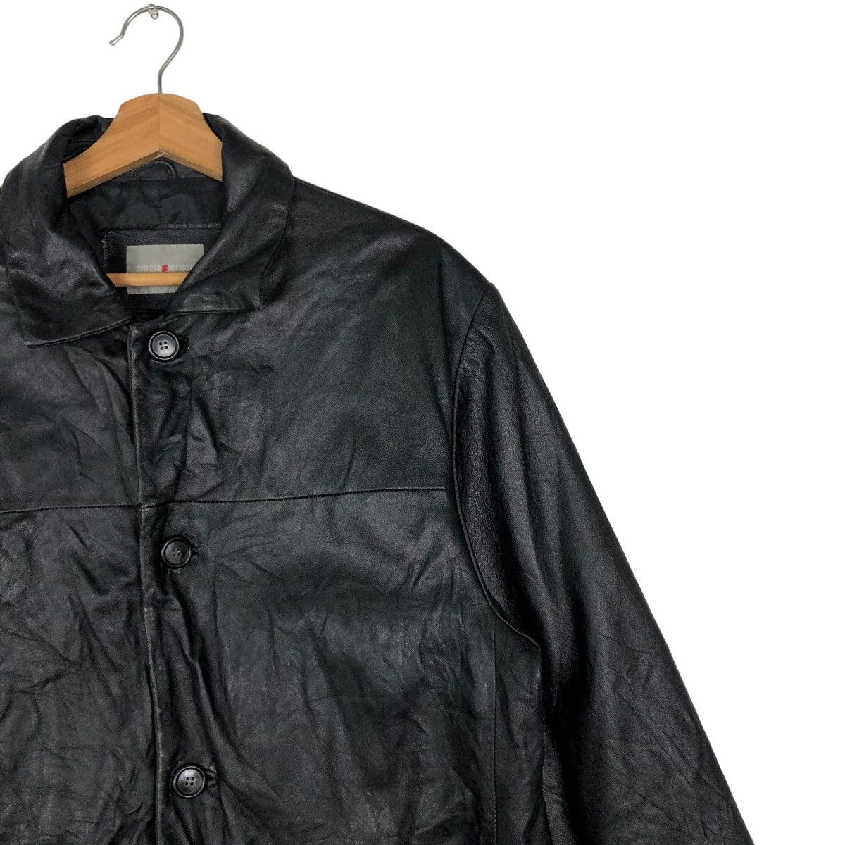 Japanese Brand 🔥Vtg Genuine Leather Jacket Biker Cinzia Pierucci Japan Size US L / EU 52-54 / 3 - 6 Thumbnail