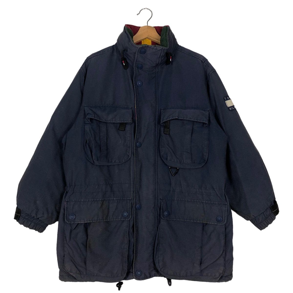 Japanese Brand 🔥90’s Vintage Hunting Jacket Cargo Pocket Tommy Hilfiger Size US S / EU 44-46 / 1 - 1 Thumbnail