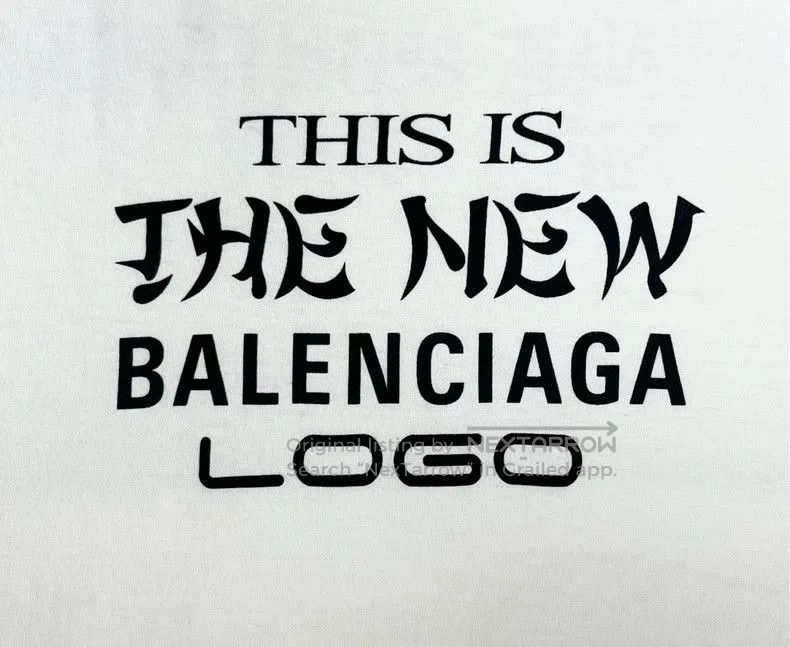 Balenciaga Balenciaga White New Logo Short Sleeve Tee. Size US L / EU 52-54 / 3 - 5 Thumbnail
