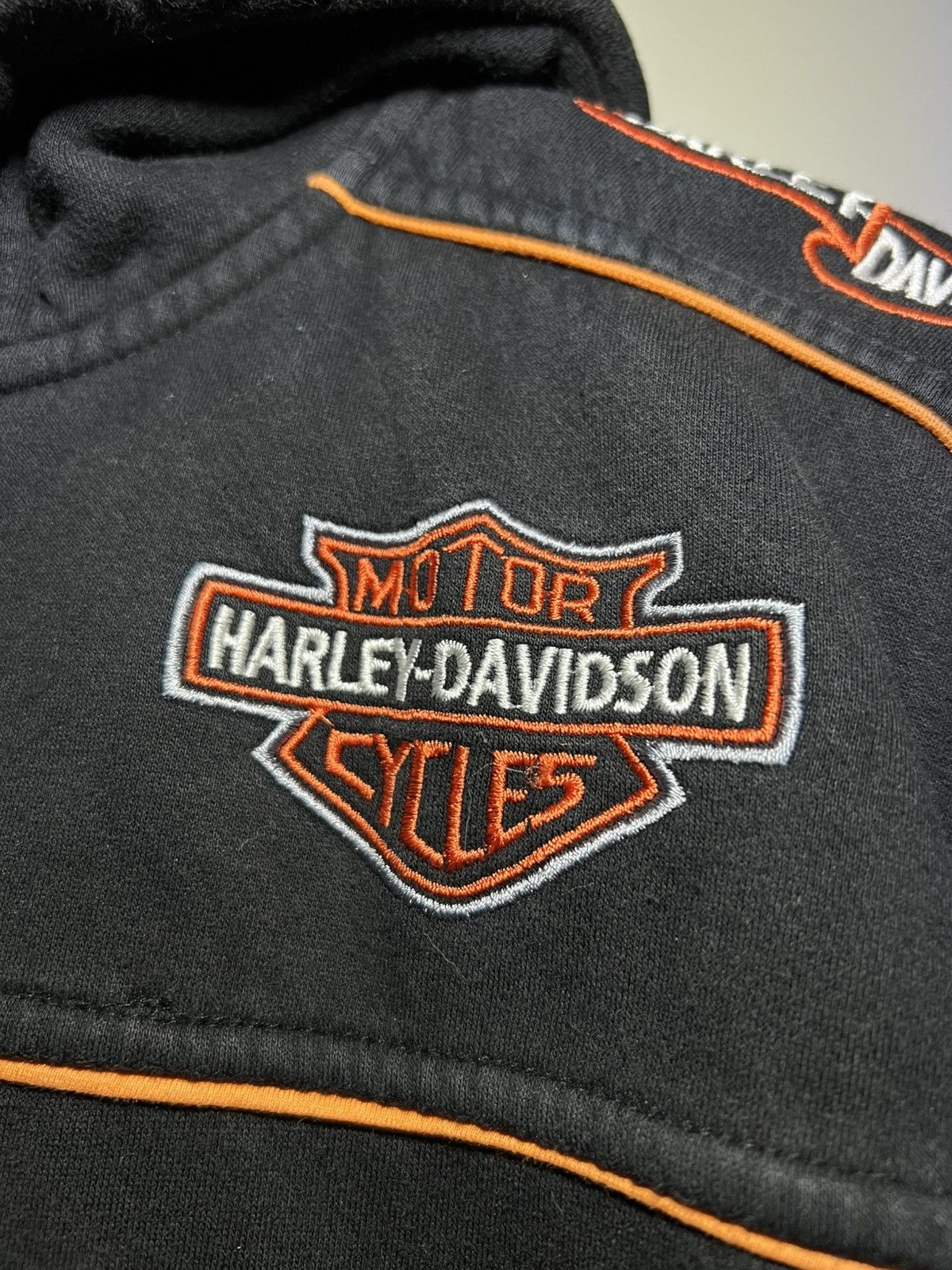 Harley Davidson × Vintage Harley Davidson Racing vintage zip-up hoodie Size US XL / EU 56 / 4 - 3 Thumbnail