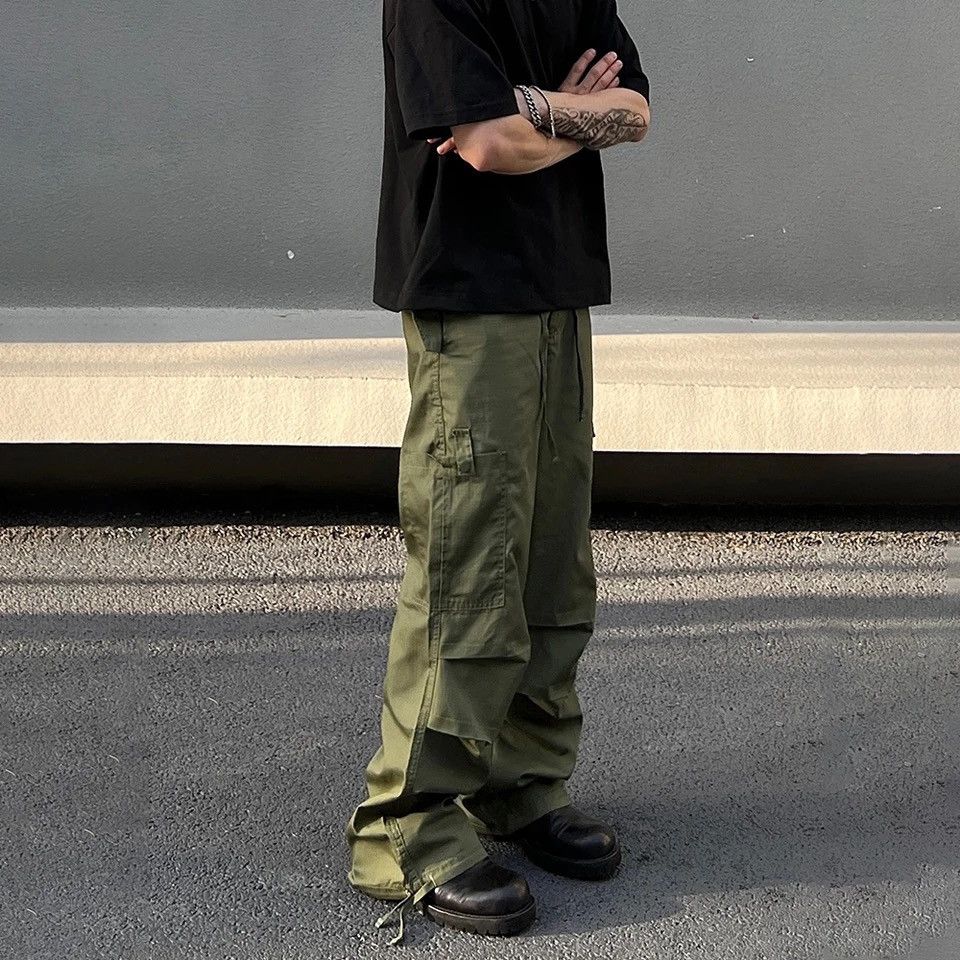 Designer × Japanese Brand × Vintage Urban utility baggy cargo pants Size US 33 - 3 Thumbnail