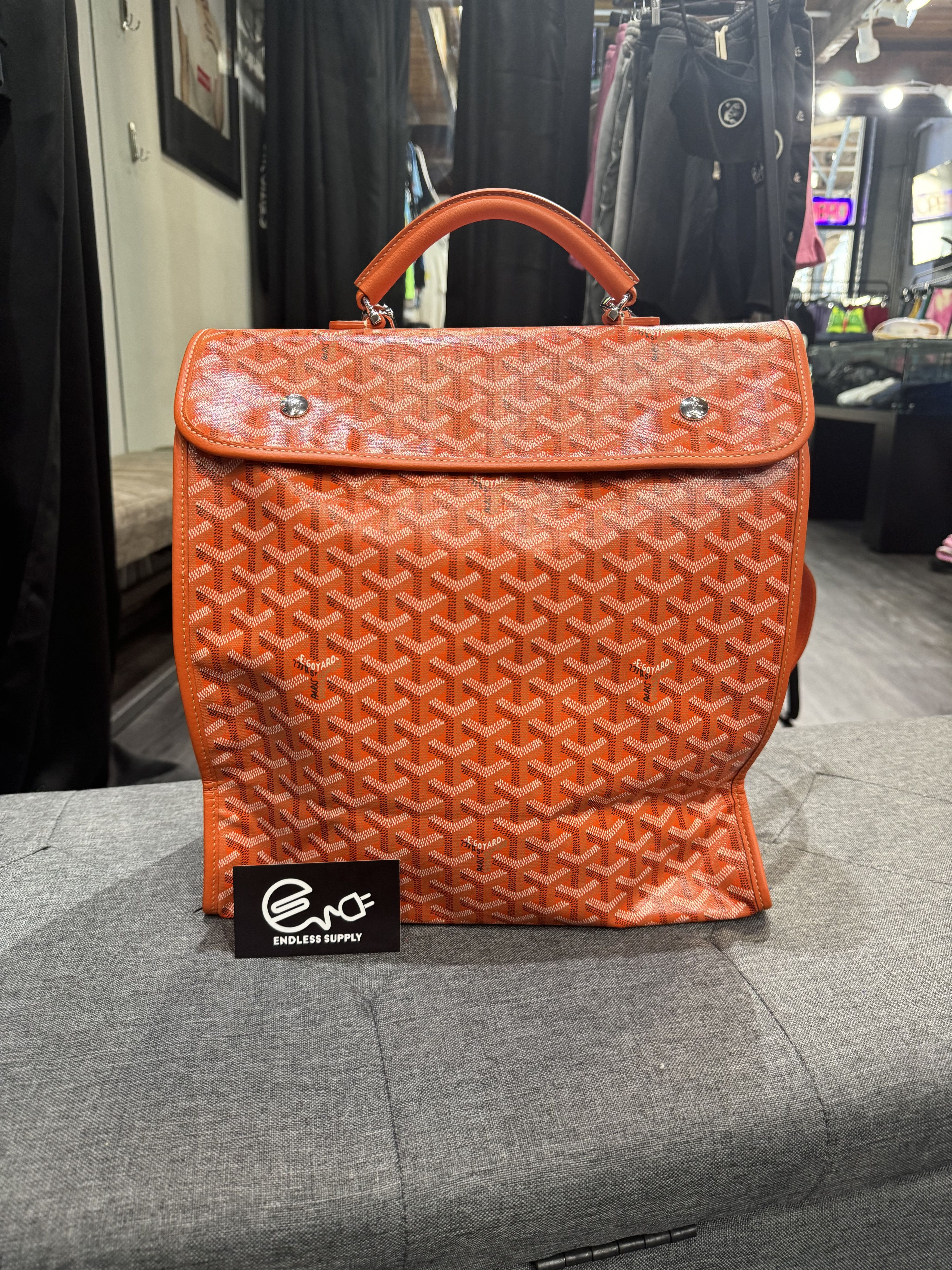 image of Goyard Saint Léger Backpack Orange, Men's