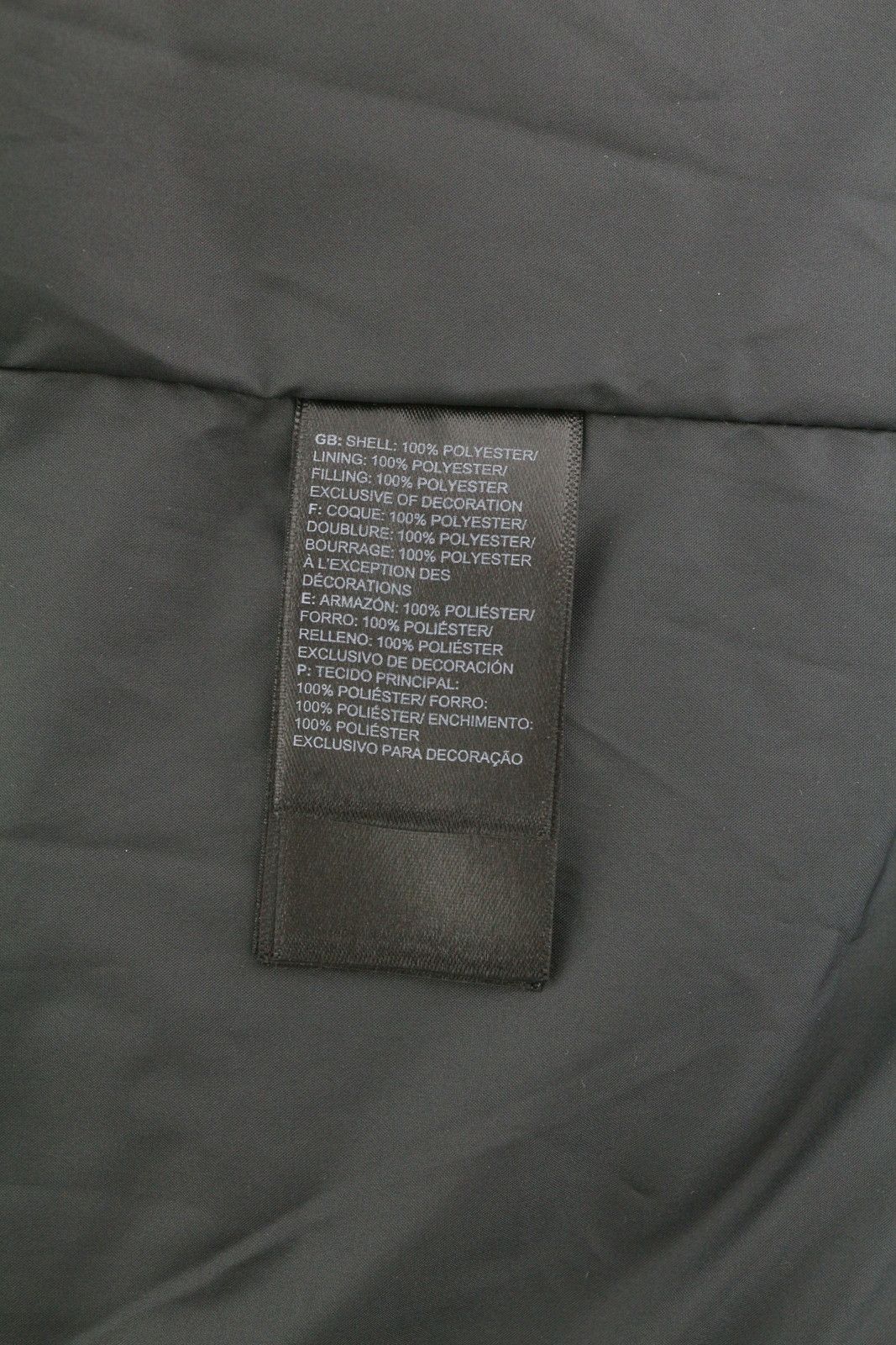 The North Face XS Black Full Zip High Neck Insulated Logo Puffer 83719 Size US XS / EU 42 / 0 - 8 Thumbnail