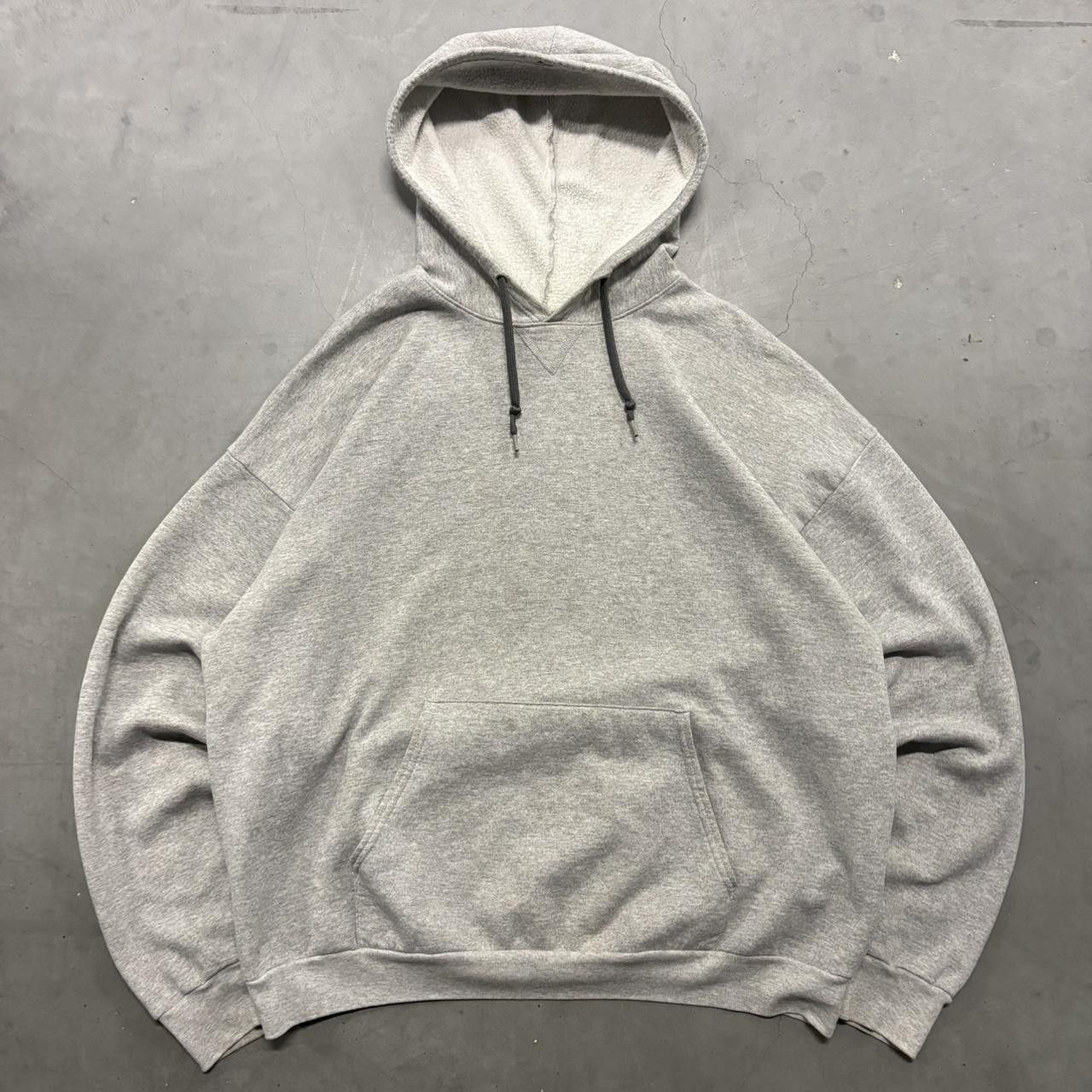 Vintage Crazy Vintage Y2K/2000s Blank Grey Hoodie! Size US XXL / EU 58 / 5 - 1 Thumbnail