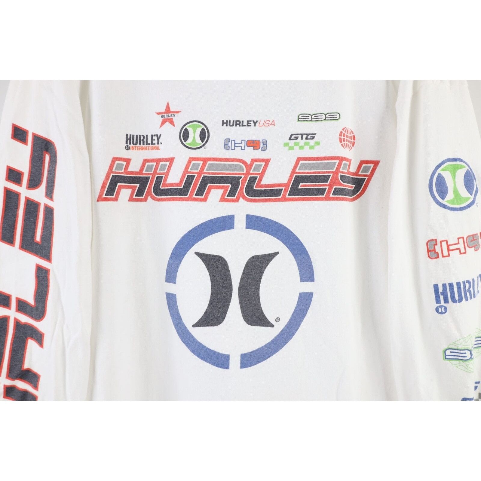 Hurley Vintage 90s Hurley Spell Out Surfing Long Sleeve T-Shirt Size US L / EU 52-54 / 3 - 6 Thumbnail