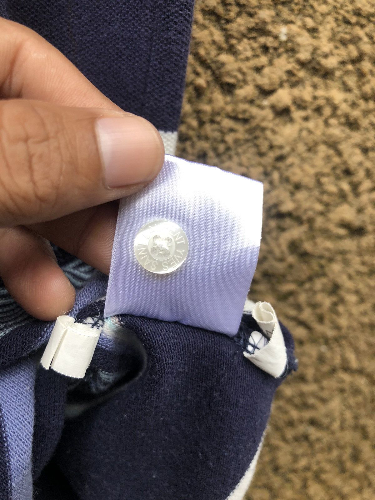 Vintage × Yves Saint Laurent Vintage YSL Yves Saint Laurent Big Logo Polos Size US M / EU 48-50 / 2 - 6 Thumbnail