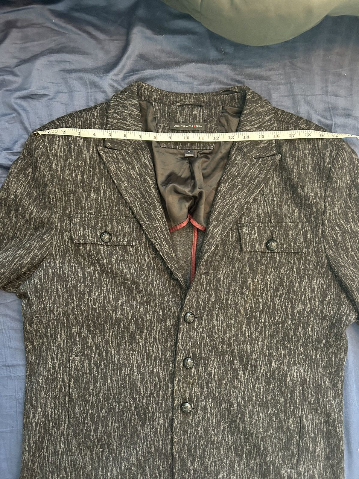 John Varvatos John Varvatos USA Blazer Jacket Size US XL / EU 56 / 4 - 4 Thumbnail
