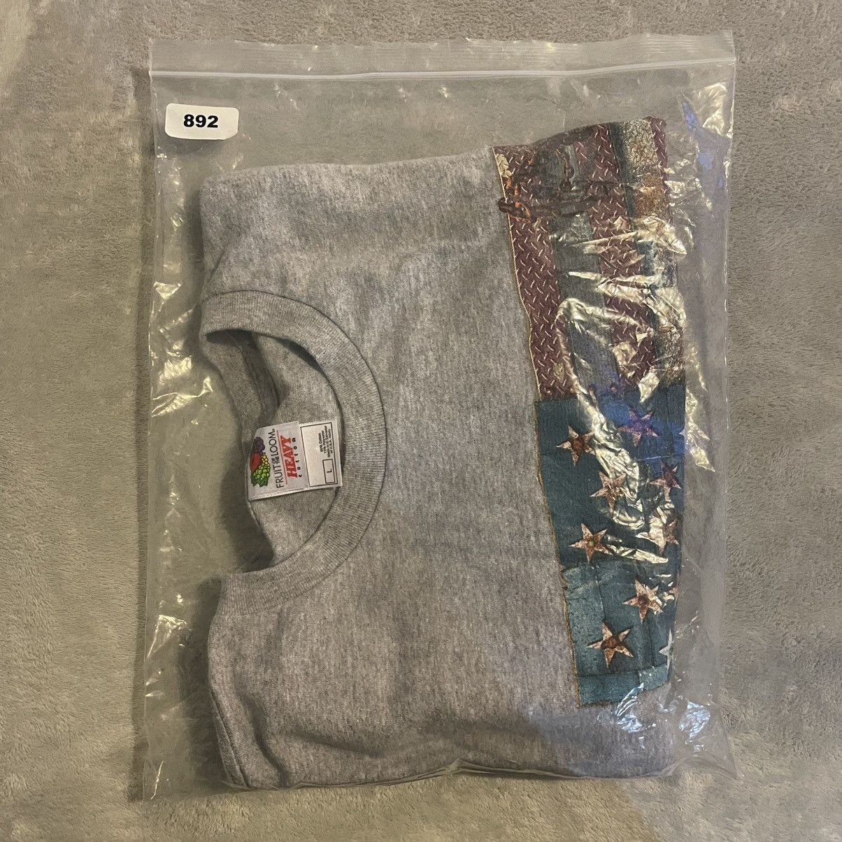 Fruit Of The Loom Vintage Shirt Men Large Gray Y2K Workout Streetwear Tee Size US L / EU 52-54 / 3 - 6 Thumbnail