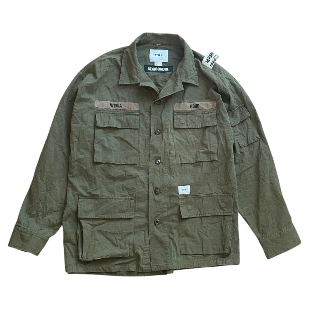 Neighborhood × Wtaps WTAPS x NEIGHBORHOOD Jungle LS Shirt Jacket X04 (XL) Size US XL / EU 56 / 4 - 1 Thumbnail