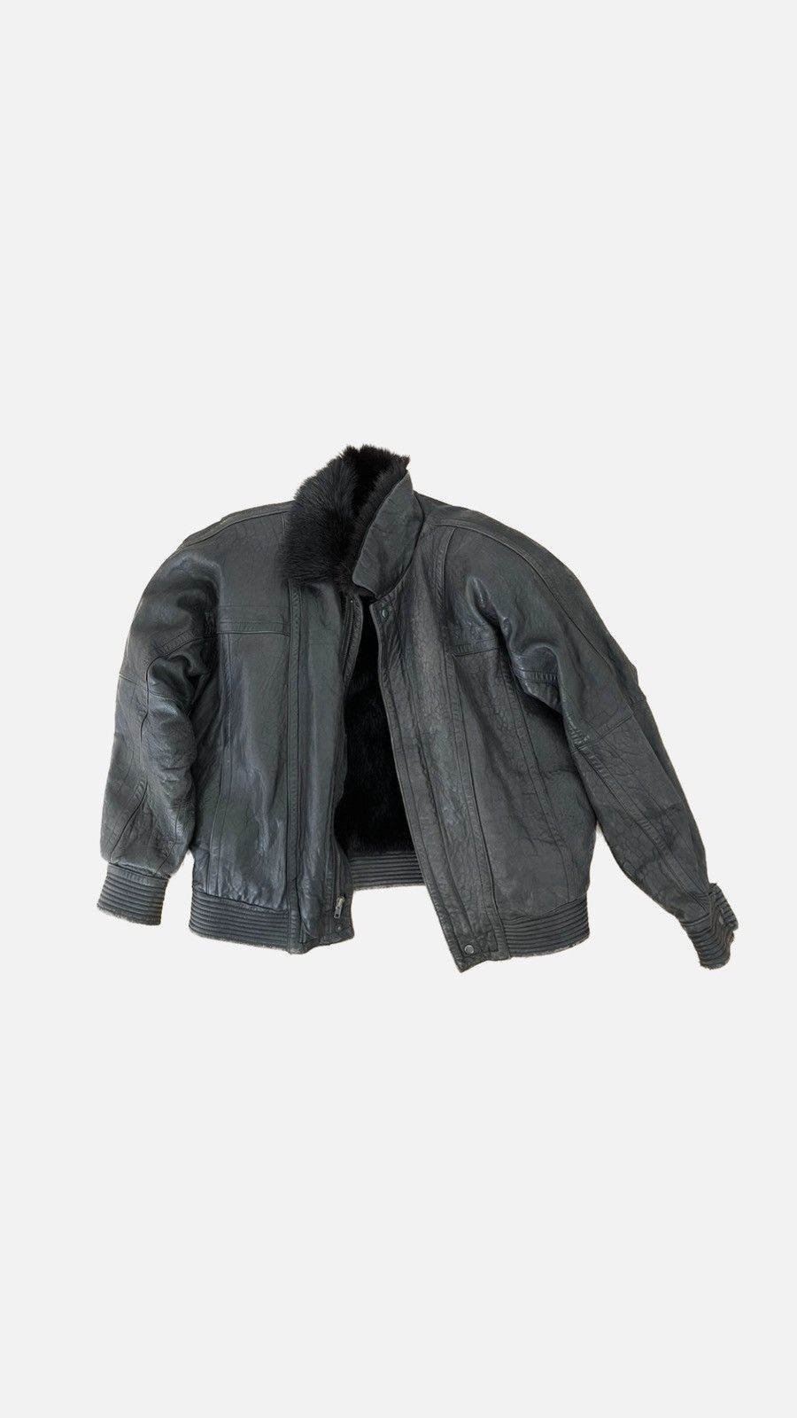image of M Julian Leather Jacket in Black, Men's (Size Medium)