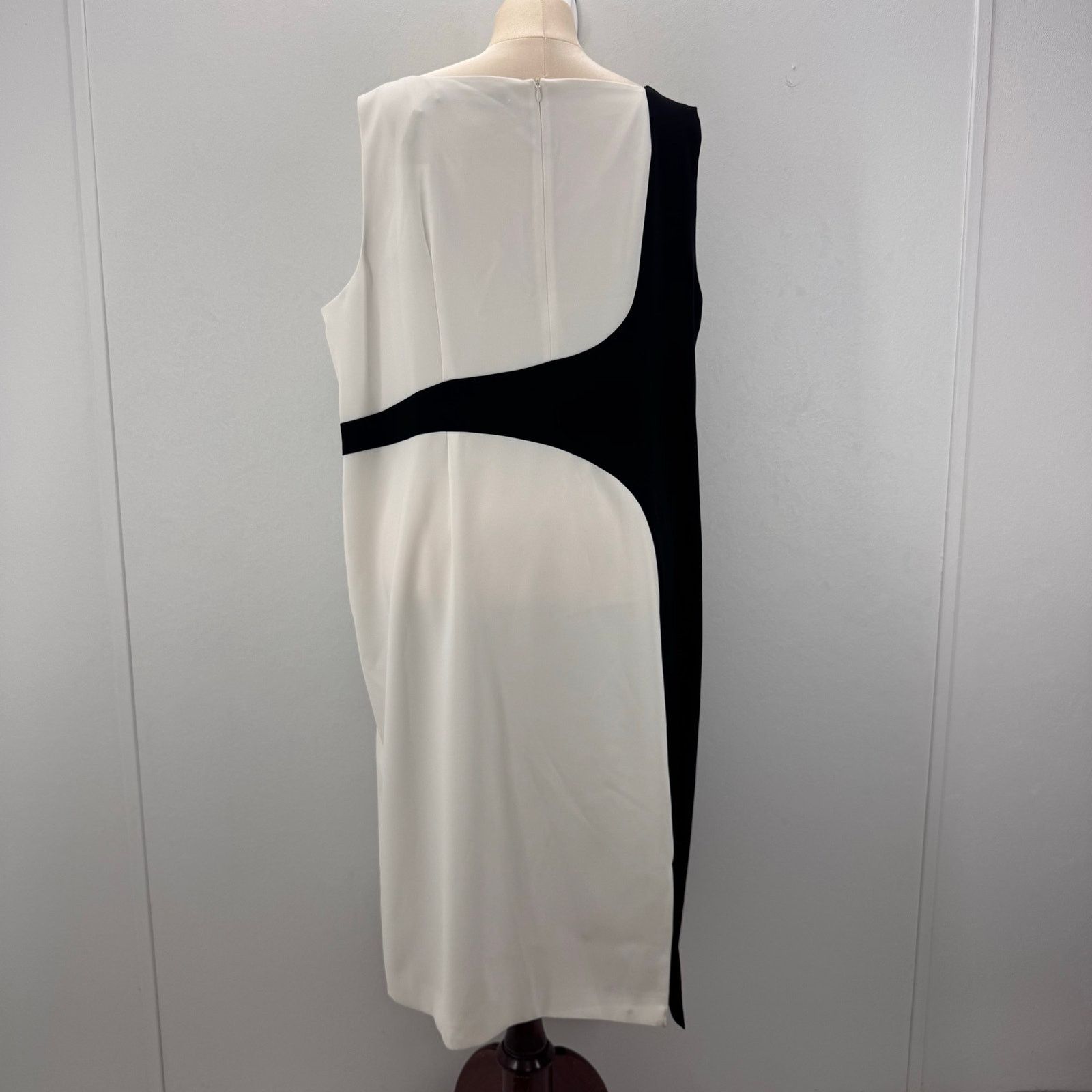Marina Rinaldi Marina Rinaldi Color Block Sleeveless Sheath Midi Dress 24 Size 4XL / US 24-26 - 8 Thumbnail