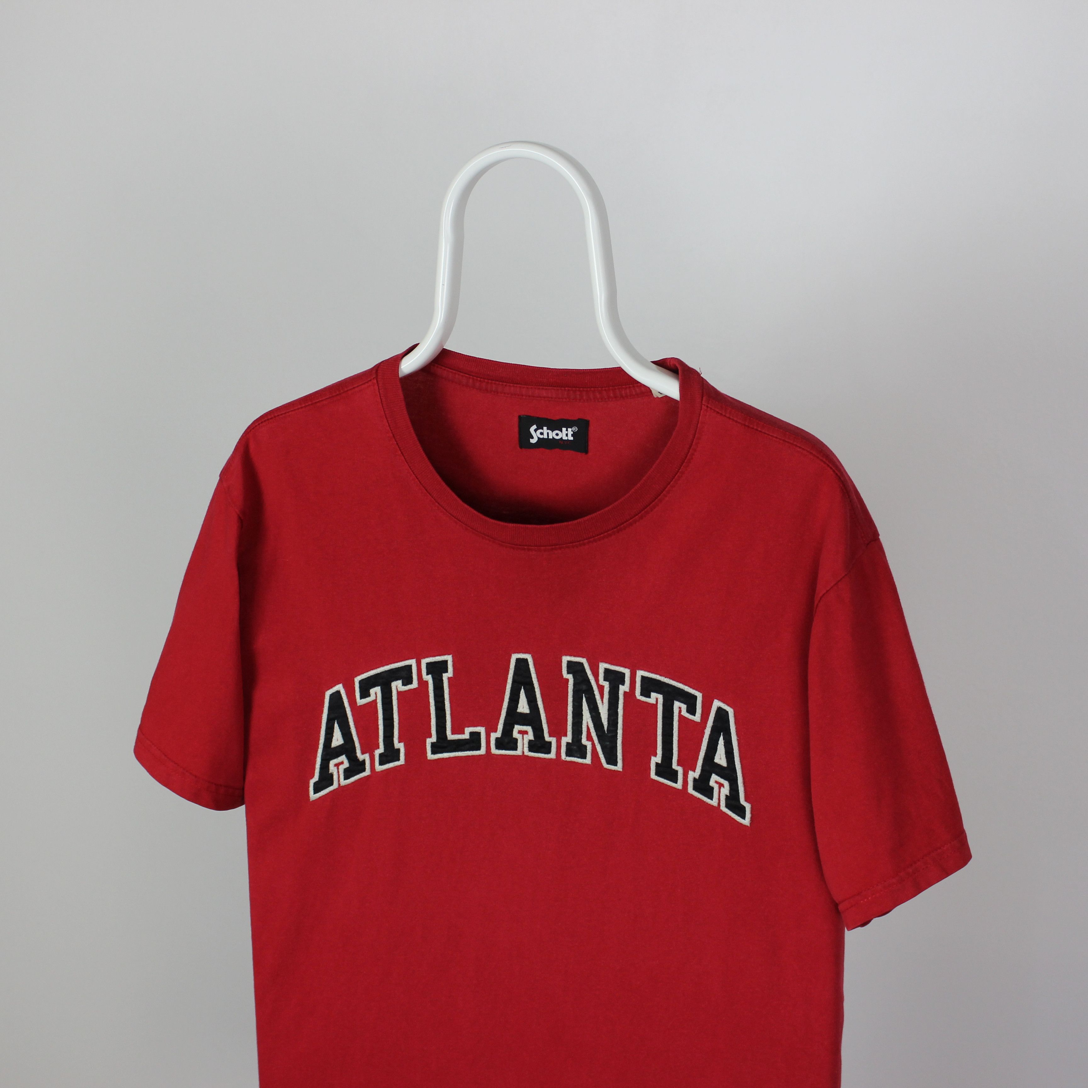 Schott Schott t shirt tee men cotton Atlanta red Size US XL / EU 56 / 4 - 4 Thumbnail
