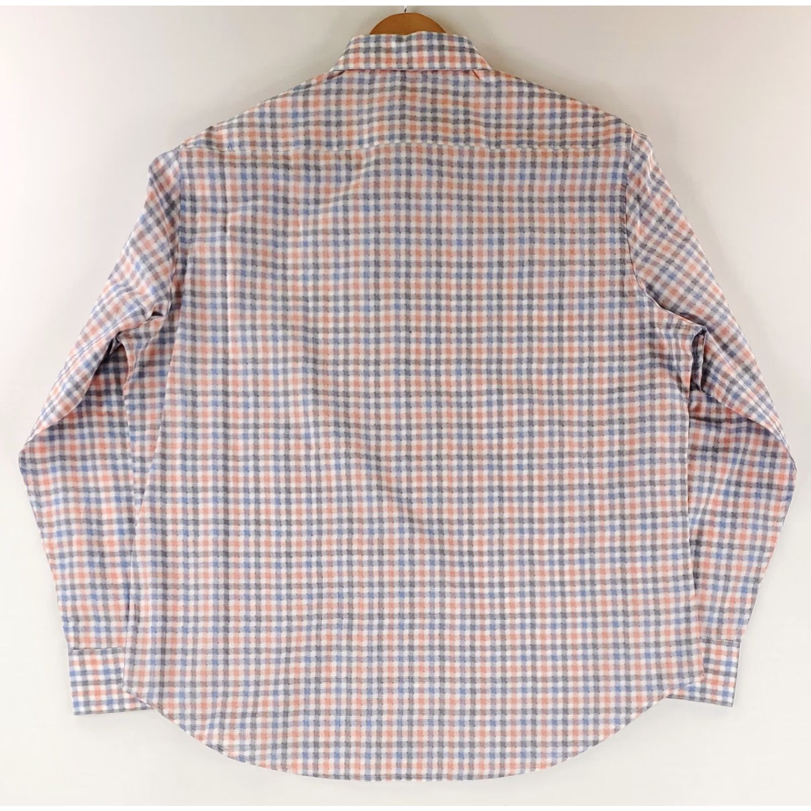 Robert Graham Robert Graham Button-Up Shirt Mens 2XL Multicolor Pastel Blue Pink White Check Plaid Long Sleeve Size US XXL / EU 58 / 5 - 5 Thumbnail