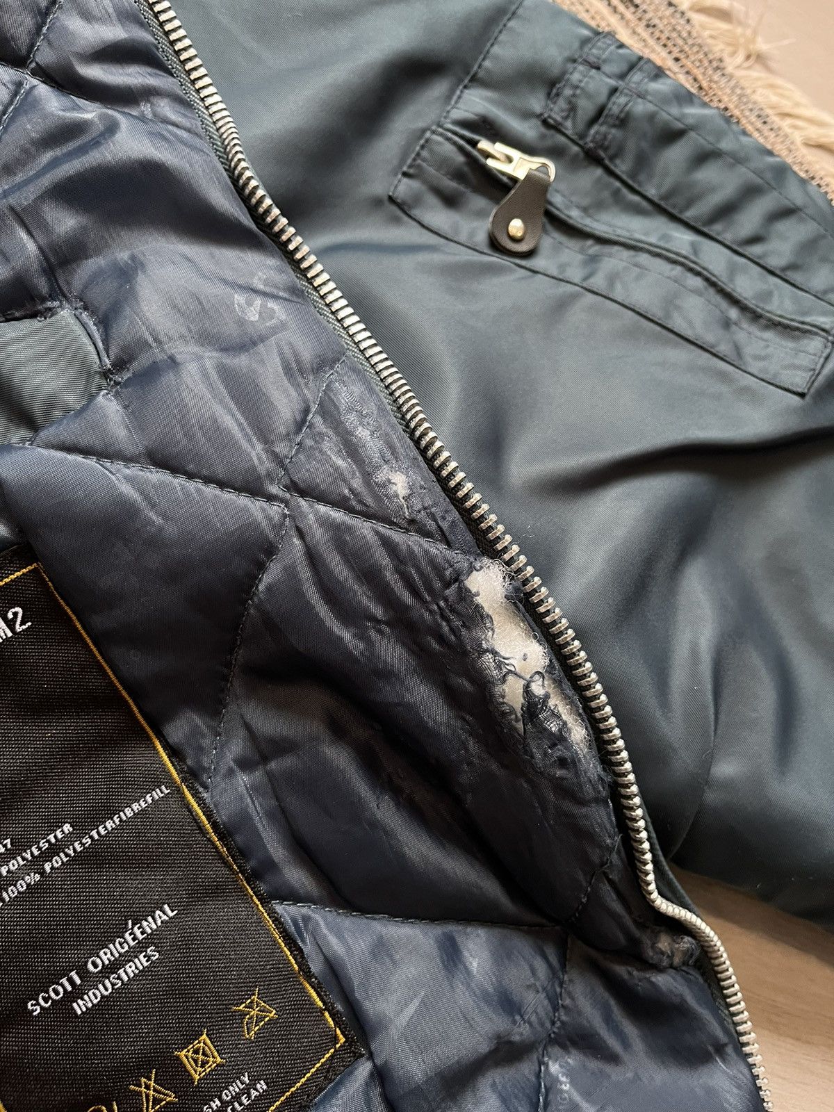 Schott × Vintage Vintage Schott NYC Bomber jacket MA-2 flyer military Size US XXL / EU 58 / 5 - 20 Thumbnail