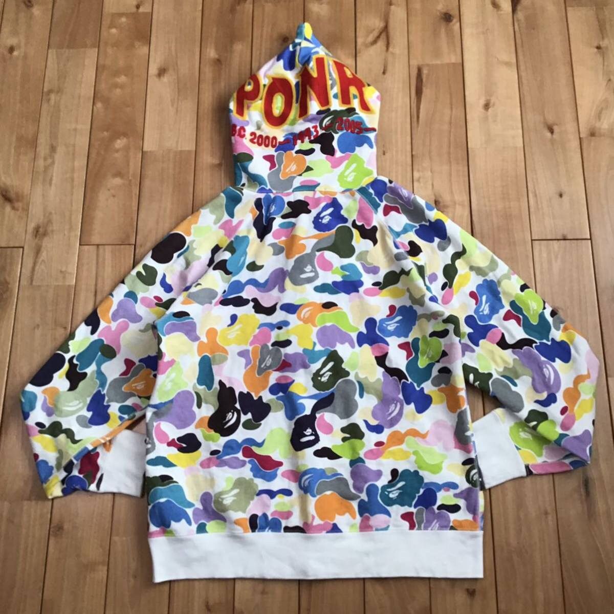 Bape BAPE Shark full zip hoodie multi camo a bathing ape | Grailed