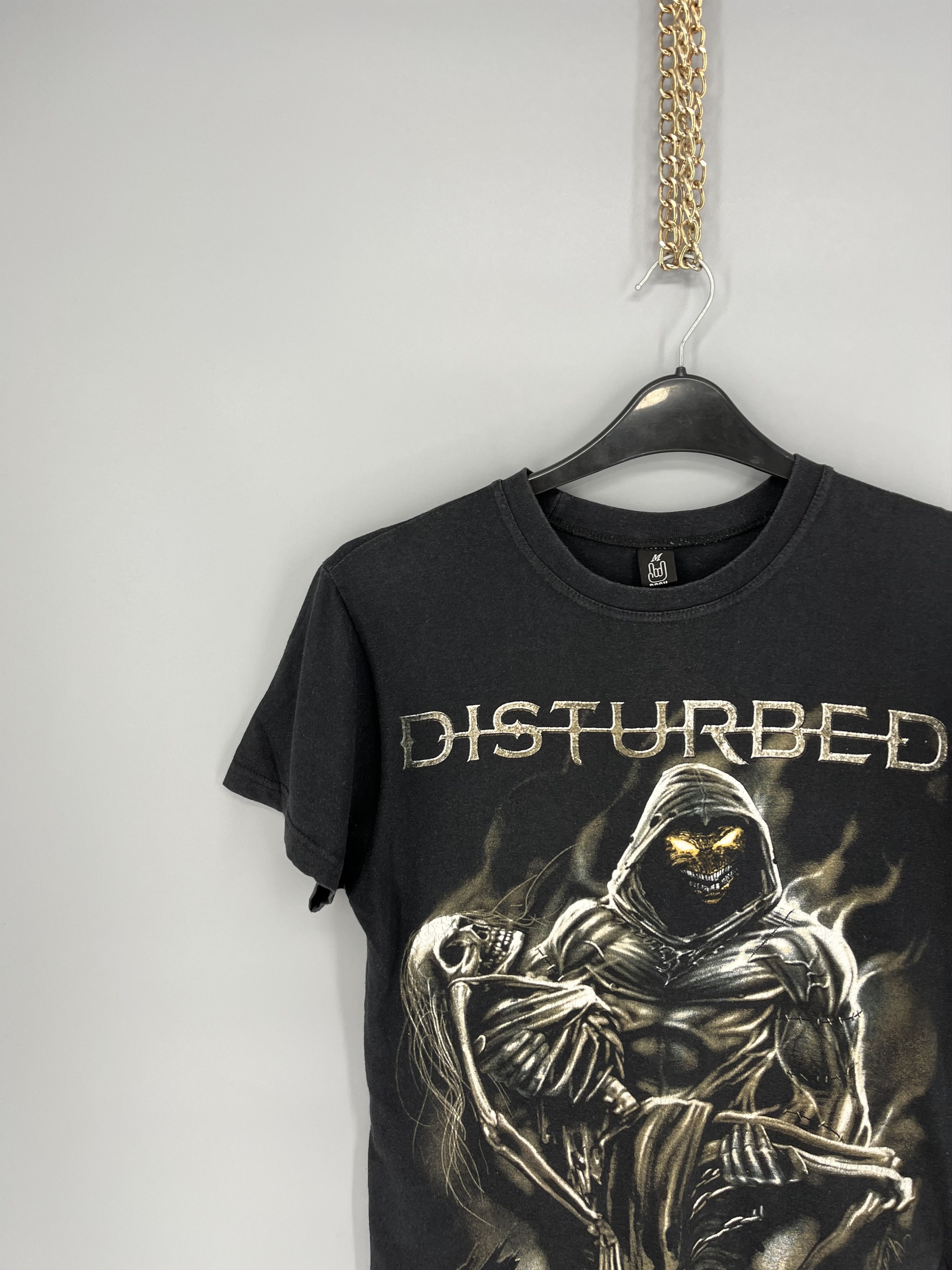 Band Tees Vintage Y2K Disturbed Metal Band Grunge Faded Double Sided Size US M / EU 48-50 / 2 - 4 Thumbnail