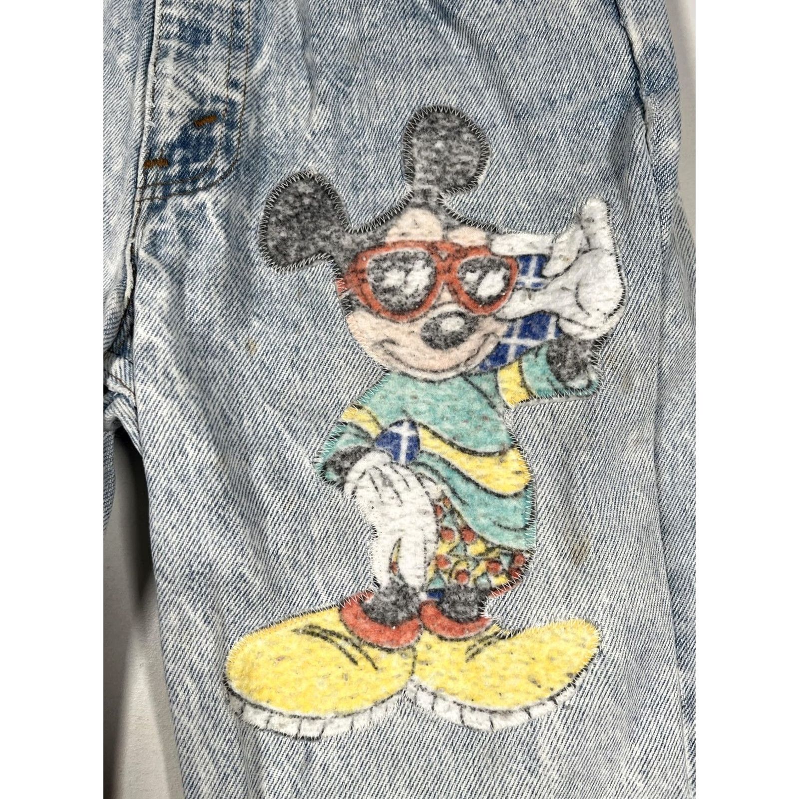 Levi's VINTAGE Levi's Jeans Womens Blue Acid Wash Mickey Disney 90s VTG Read Size 26" / US 2 / IT 38 - 7 Thumbnail