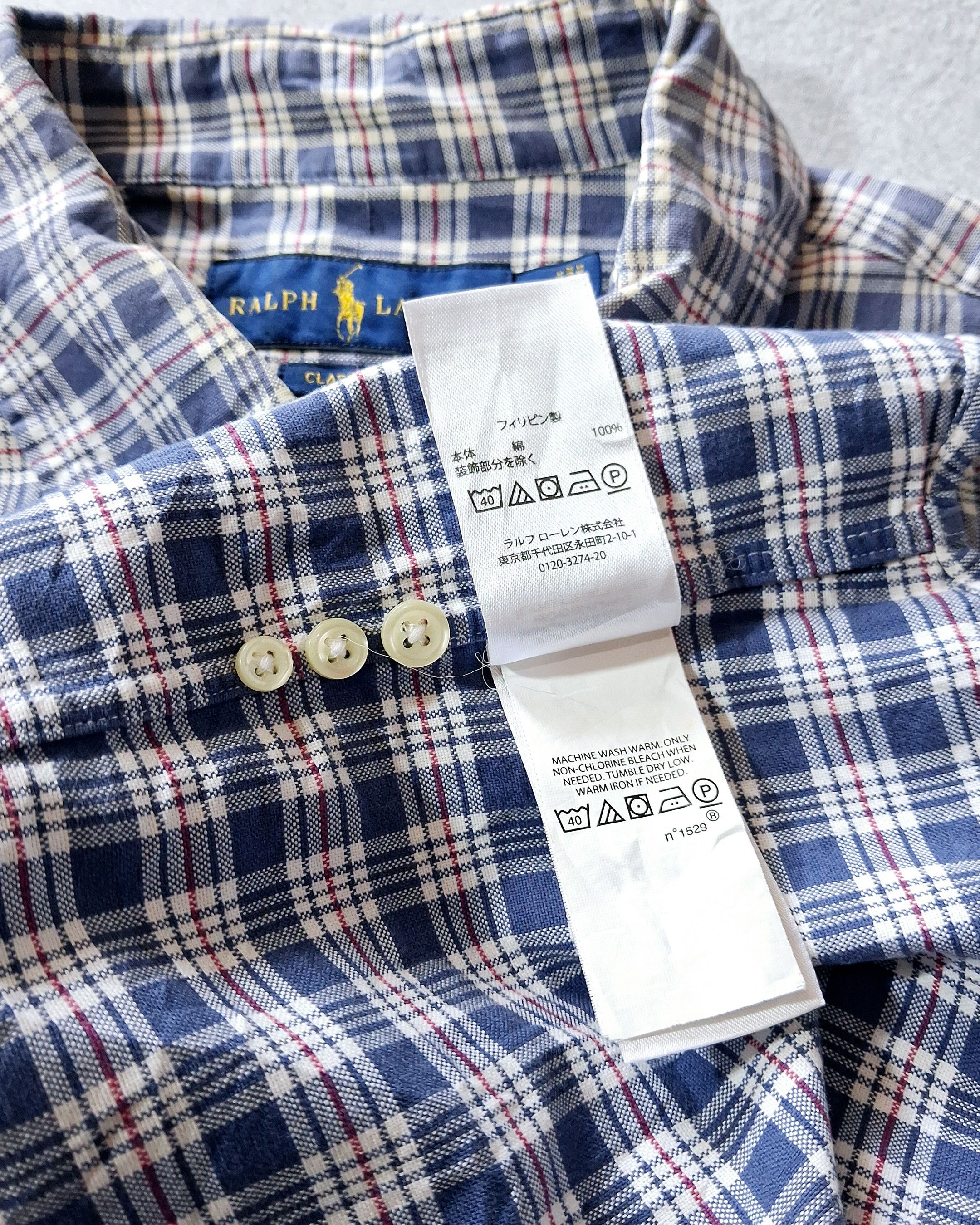 Ralph Lauren RALPH LAUREN PLAID CHECK BUTTON DOWN SHIRT Size US XL / EU 56 / 4 - 9 Thumbnail