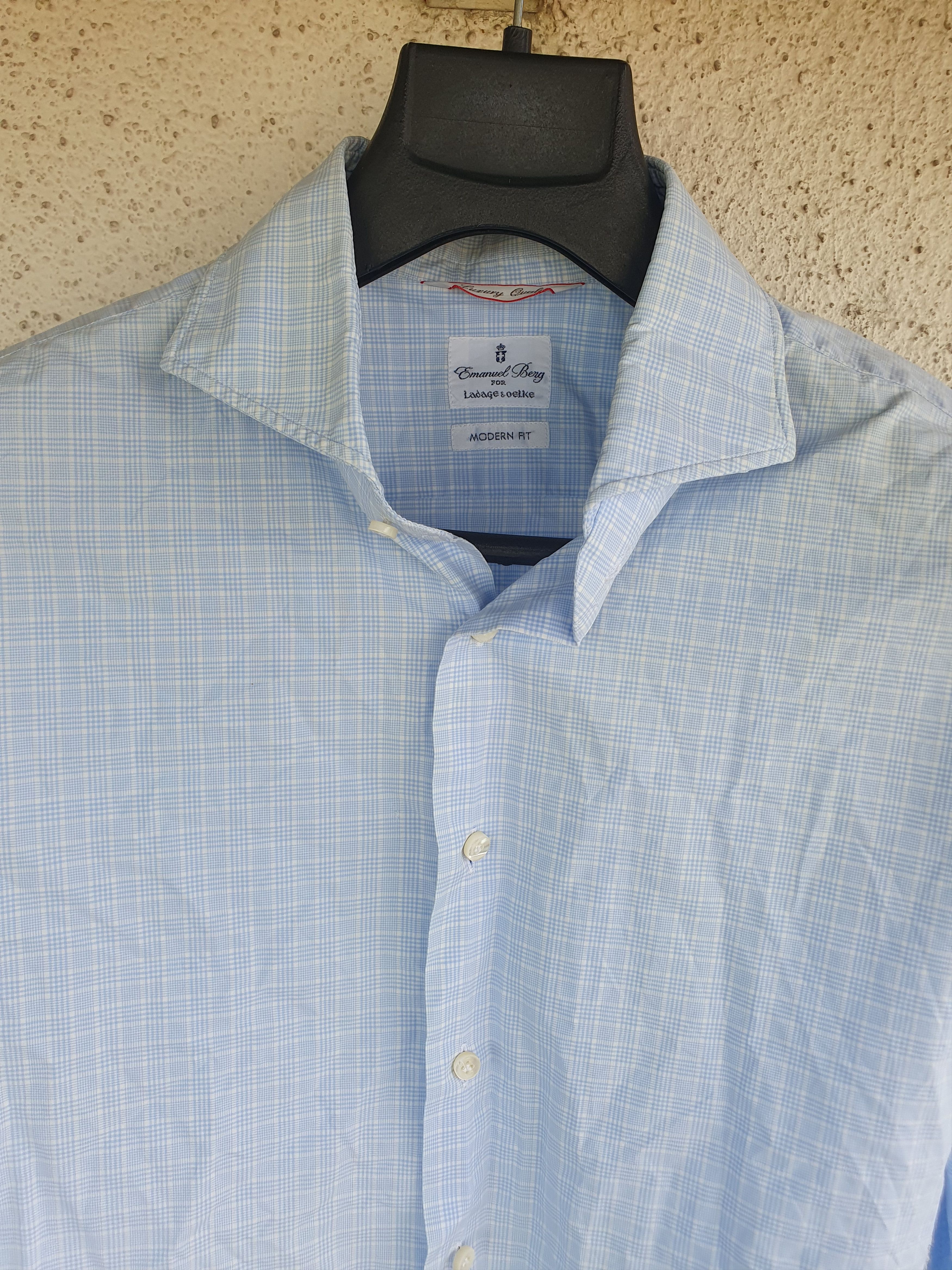 Swagger Emanuel Berg for Ladage & Oelke Dress Shirt sz 42cm/16 1/2 Size US L / EU 52-54 / 3 - 3 Thumbnail