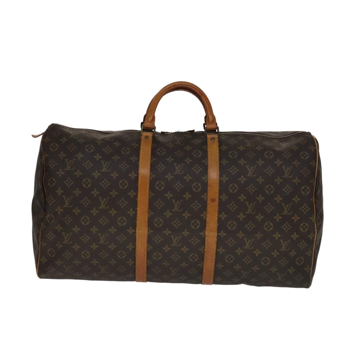 Louis Vuitton Keepall 60 Brown Canvas Travel Bag (Pre-Owned) Size ONE SIZE - 1 Thumbnail