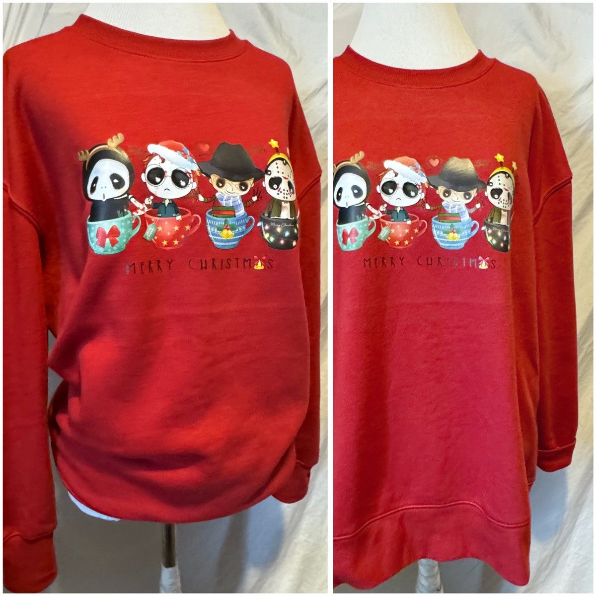 Other Halloween Meets Christmas, Rust, Oversized Sweatshirt Size ONE SIZE - 3 Thumbnail