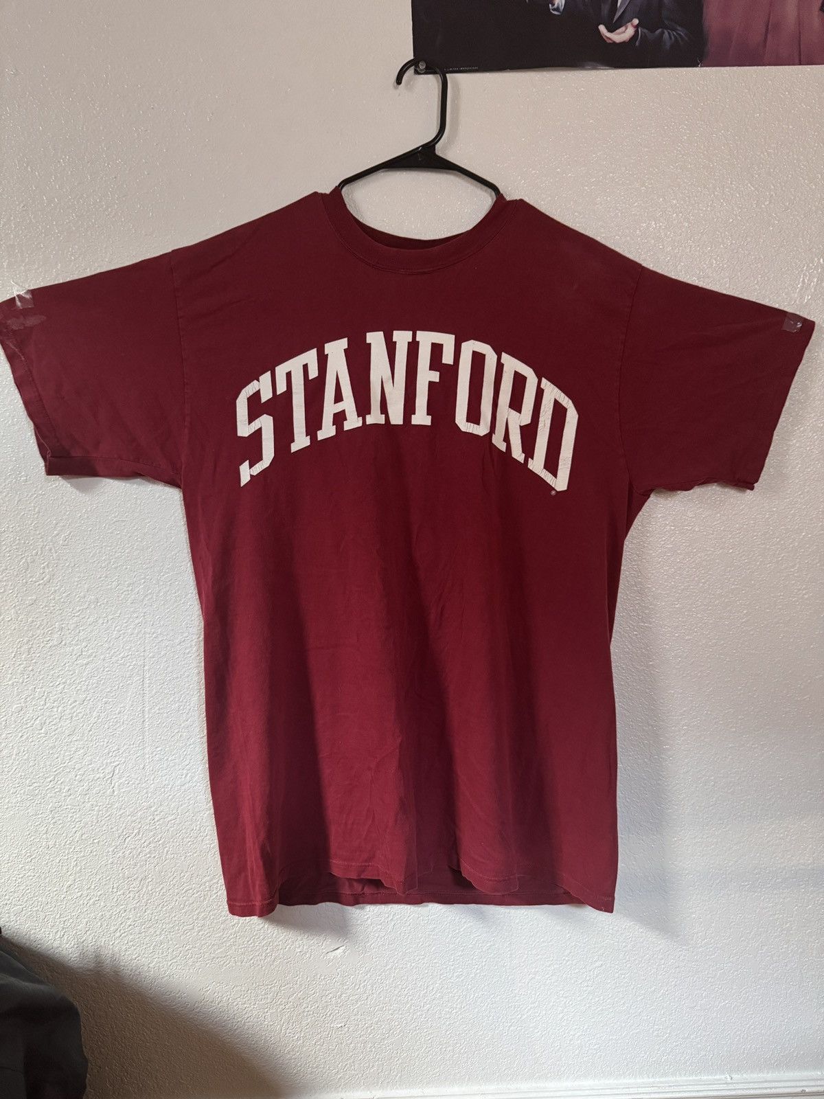Vintage Vintage 90s Stanford maroon tee Size US XL / EU 56 / 4 - 1 Thumbnail