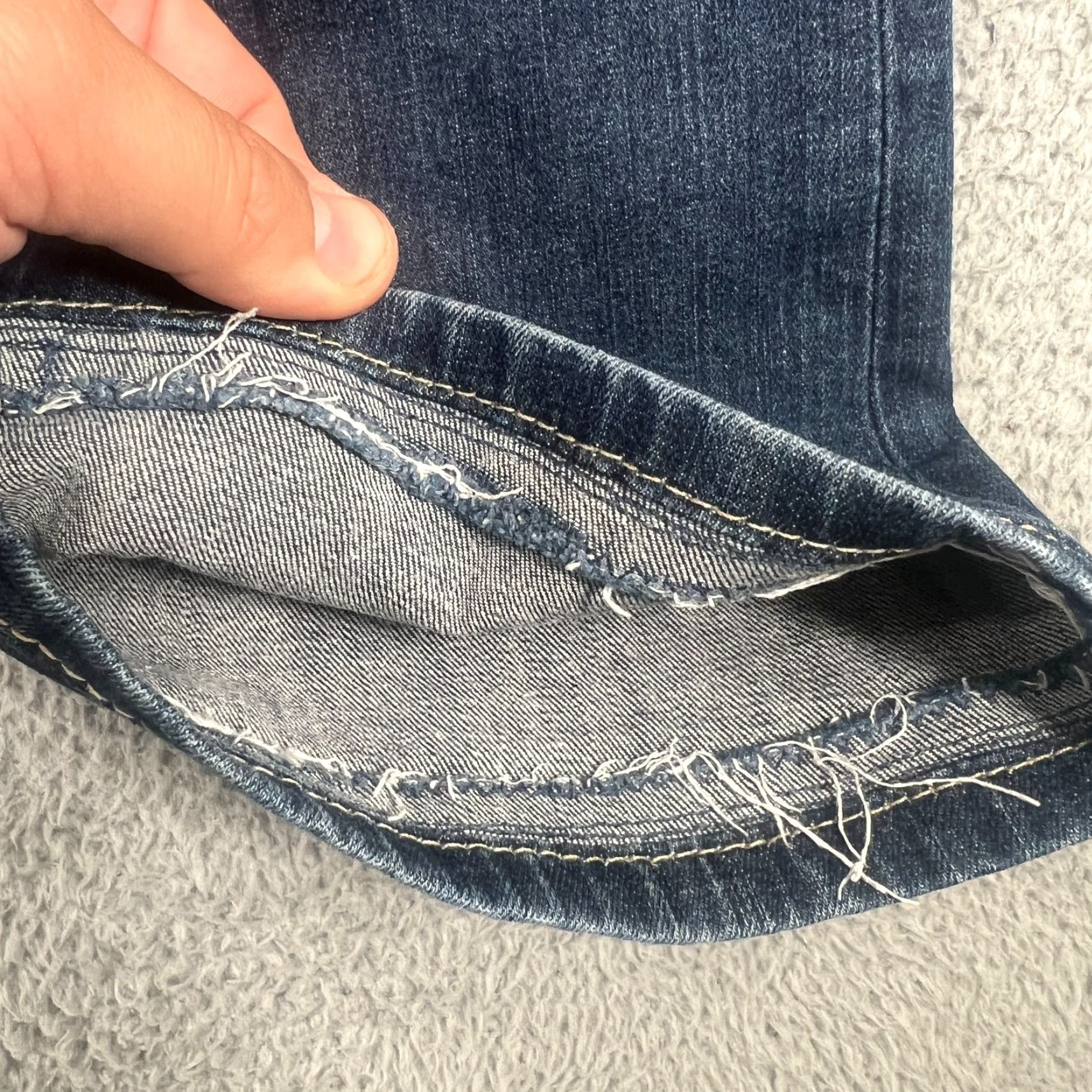 Vintage BKE Buckle Denim Harper 31 R Bootcut Western Blue HEMMED Buckle BKE Jeans 31 Regular Blue Denim Cotton Polyester Spandex Women Size ONE SIZE - 3 Thumbnail