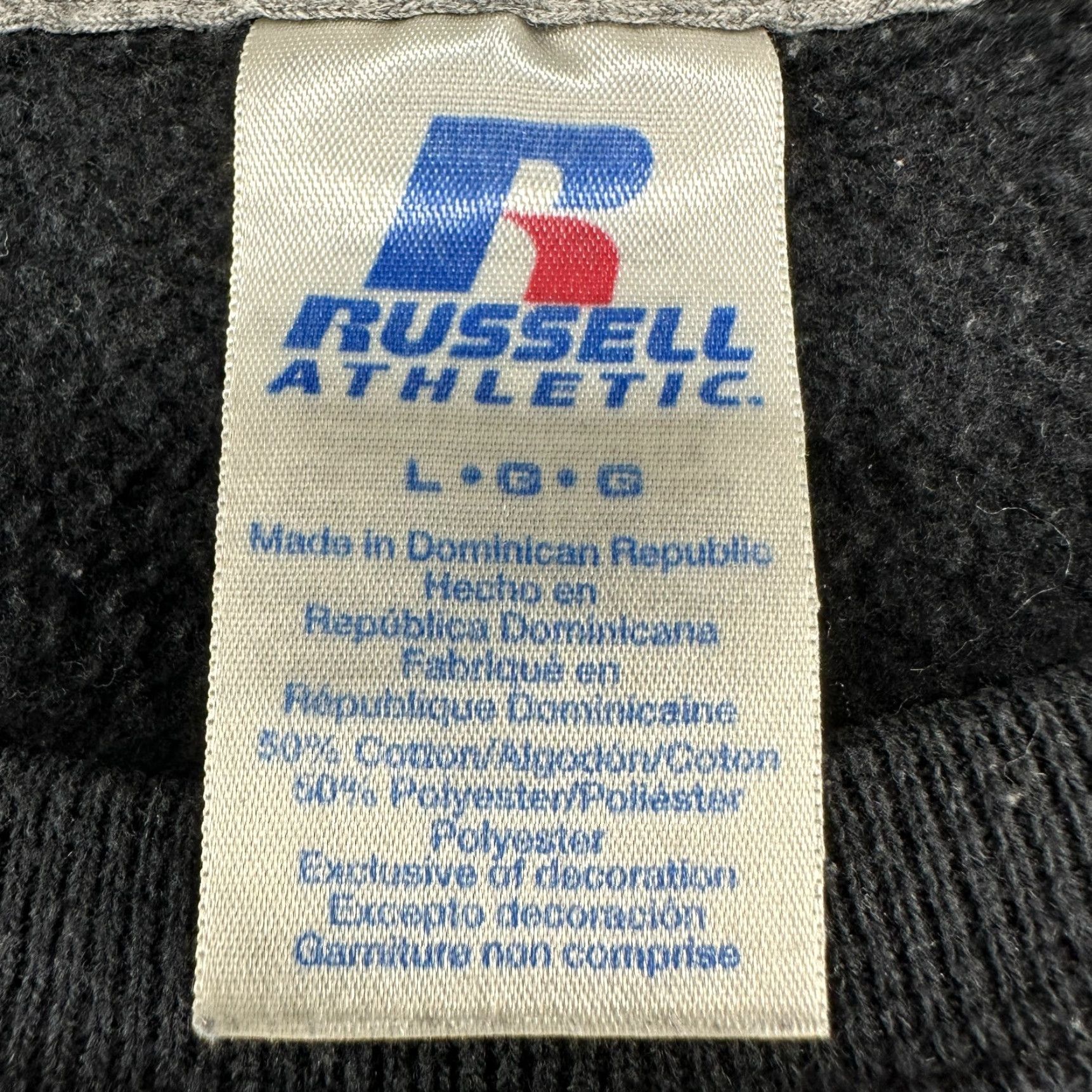 Russell Athletic VINTAGE Russell Sweatshirt Mens L Black Pullover Cotton Solid 90s Size US L / EU 52-54 / 3 - 7 Thumbnail