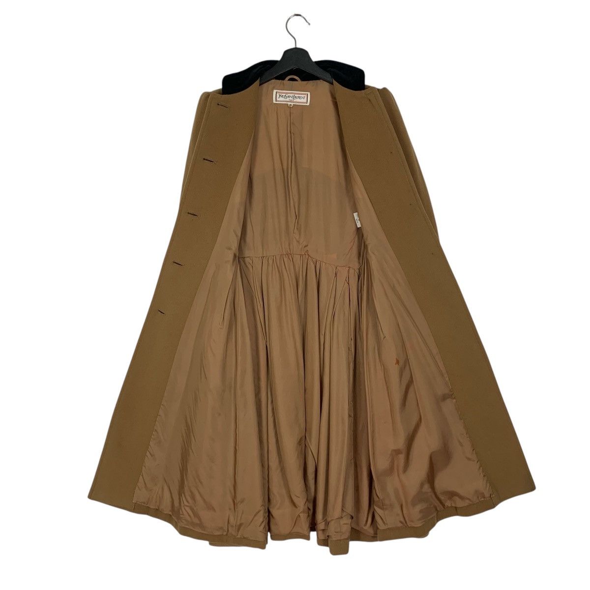 Designer Yves Saint Lauren YSL Designer Luxury vintage Long Coat Size S / US 4 / IT 40 - 8 Thumbnail
