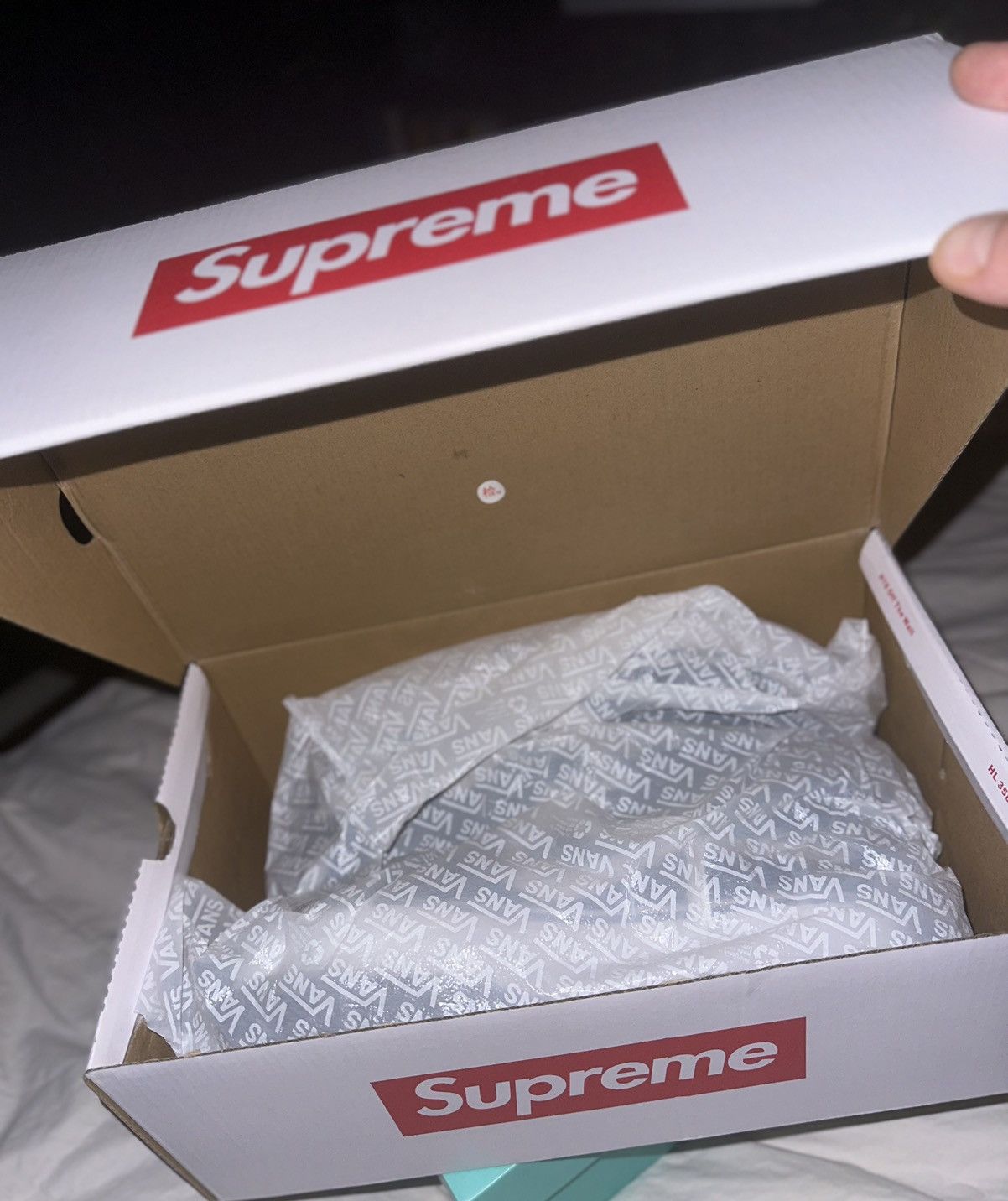 Supreme × Vans VANS X SUPREME “Sk8-Hi Reissue” Black Denim Shoes *Deadstock Size US 9 / EU 42 - 10 Thumbnail