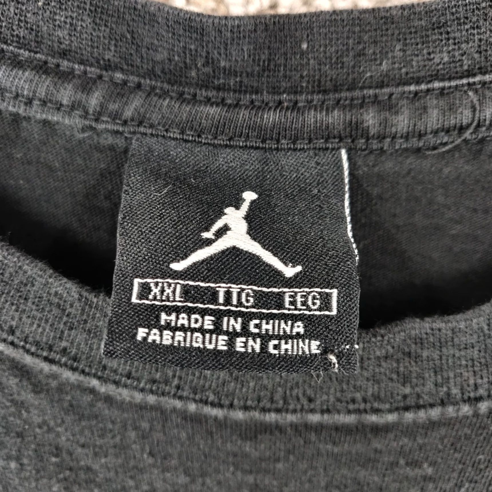 Jordan Brand Air Jordan T-shirt Men 2XL Black Short Sleeve Rhinestone Logo NBA Basketball Size US XXL / EU 58 / 5 - 6 Thumbnail