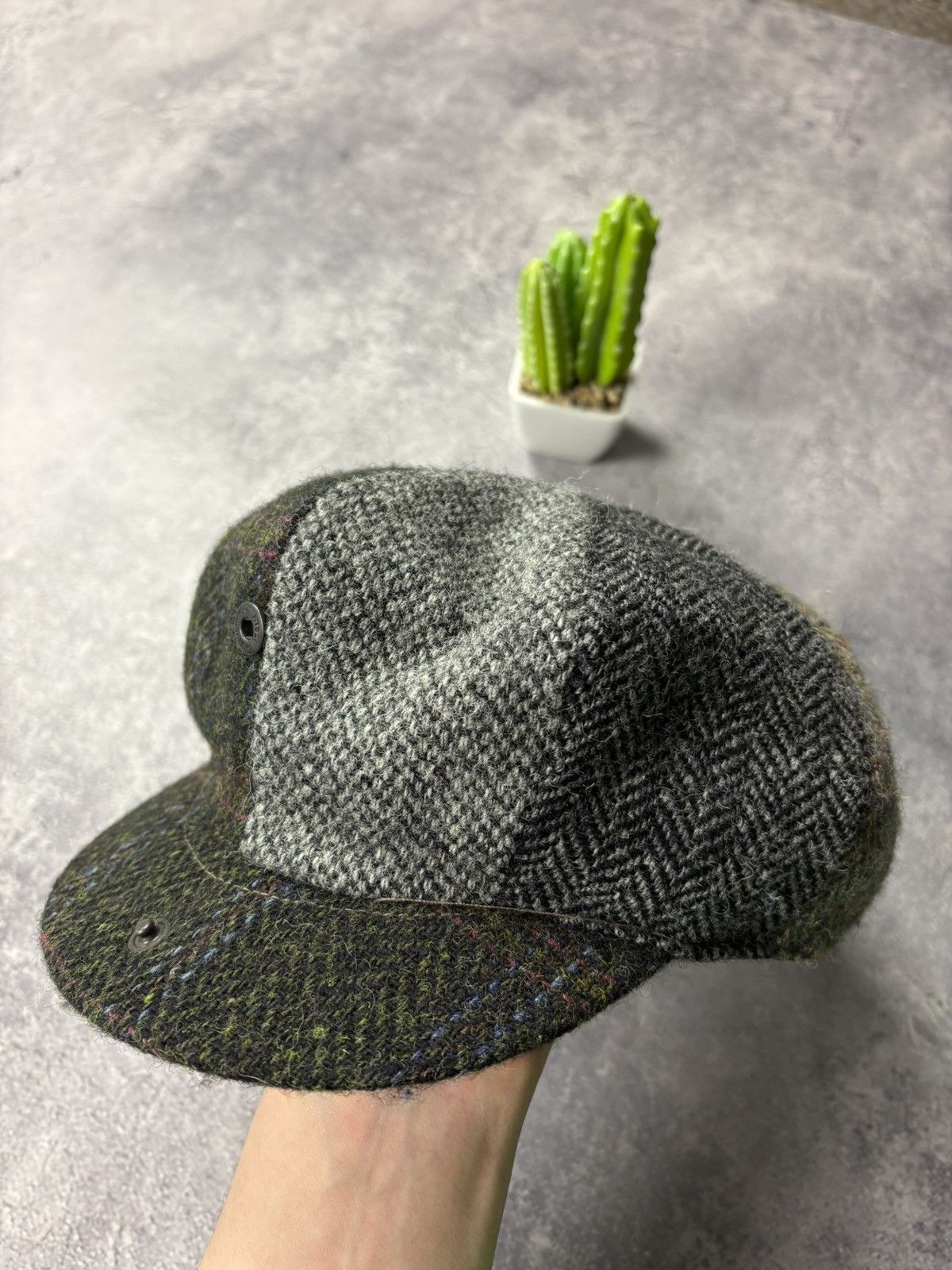 Harris Tweed HARRIS TWEED Vintage Hat Cap United Kingdom Rare Checkered Size ONE SIZE - 1 Thumbnail