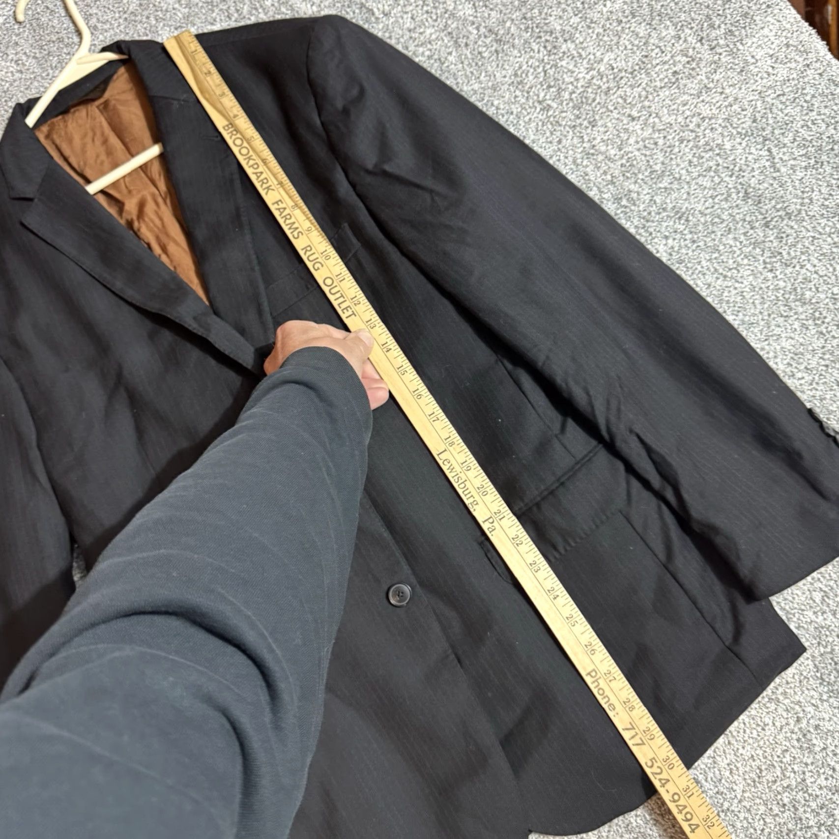 Jos. A. Bank Jos A Bank Sport Coat Men Size 41 RG Slim Fit Wool Pinstripe Office Preppy Size US XS / EU 42 / 0 - 2 Thumbnail