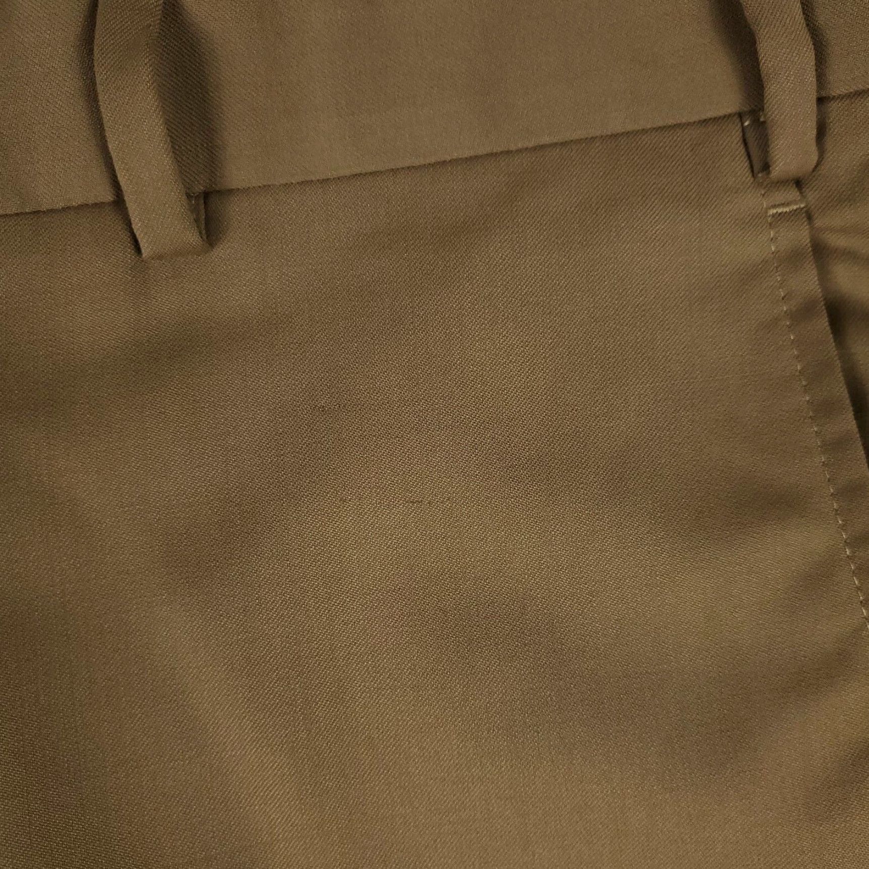 Zanella Zanella Dress Pants Mens 38x28 Brown Wool Flat Front Trousers Regular Fit Size US 38 / EU 54 - 3 Thumbnail