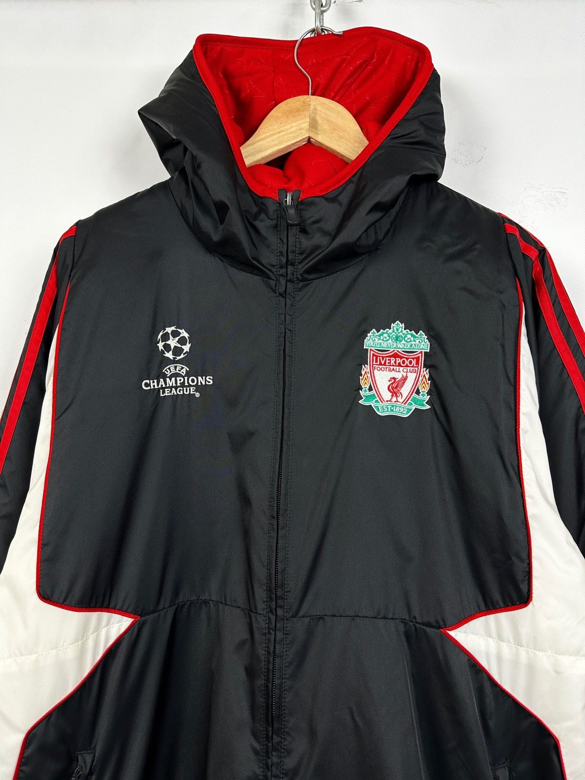 Vintage 2007-08 Adidas Liverpool Champions League Parka Coat Jacket Size US L / EU 52-54 / 3 - 10 Thumbnail