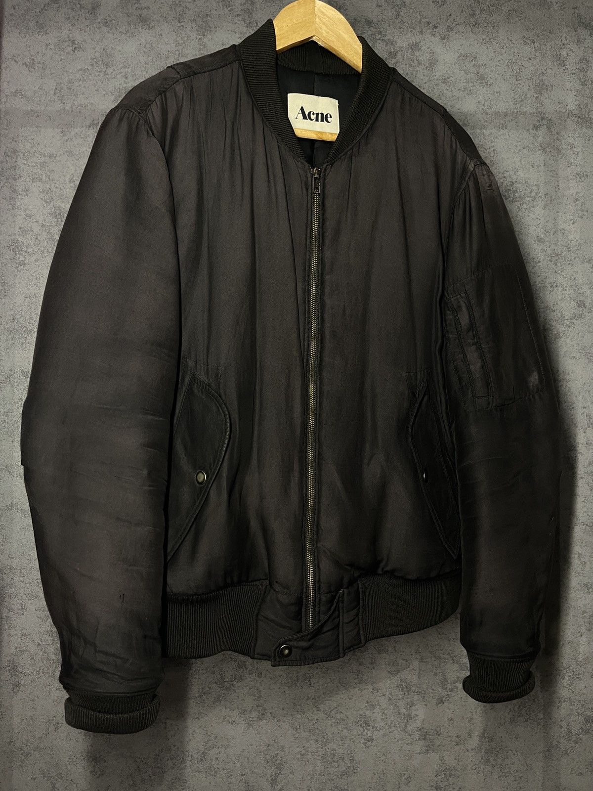 Acne Studios Acne Studios “Bombastic” Bomber Jacket BAW/10 Size US L / EU 52-54 / 3 - 5 Thumbnail