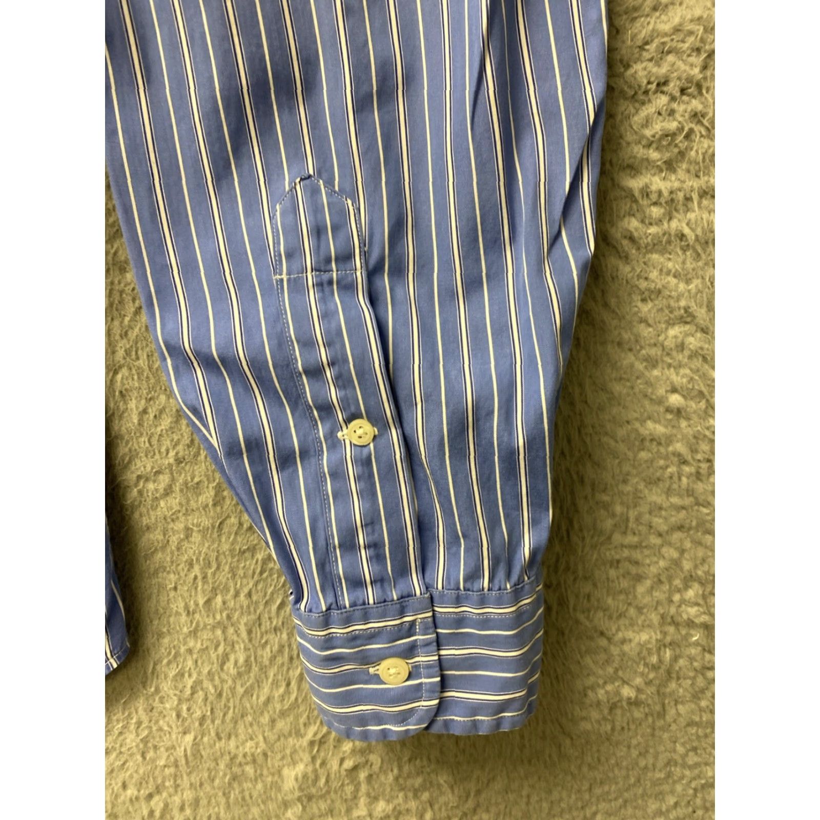 Polo Ralph Lauren VINTAGE Ralph Lauren Men's Shirt Long Sleeve XL Blue Stripes Casual Designer Cotton Size US XL / EU 56 / 4 - 5 Thumbnail