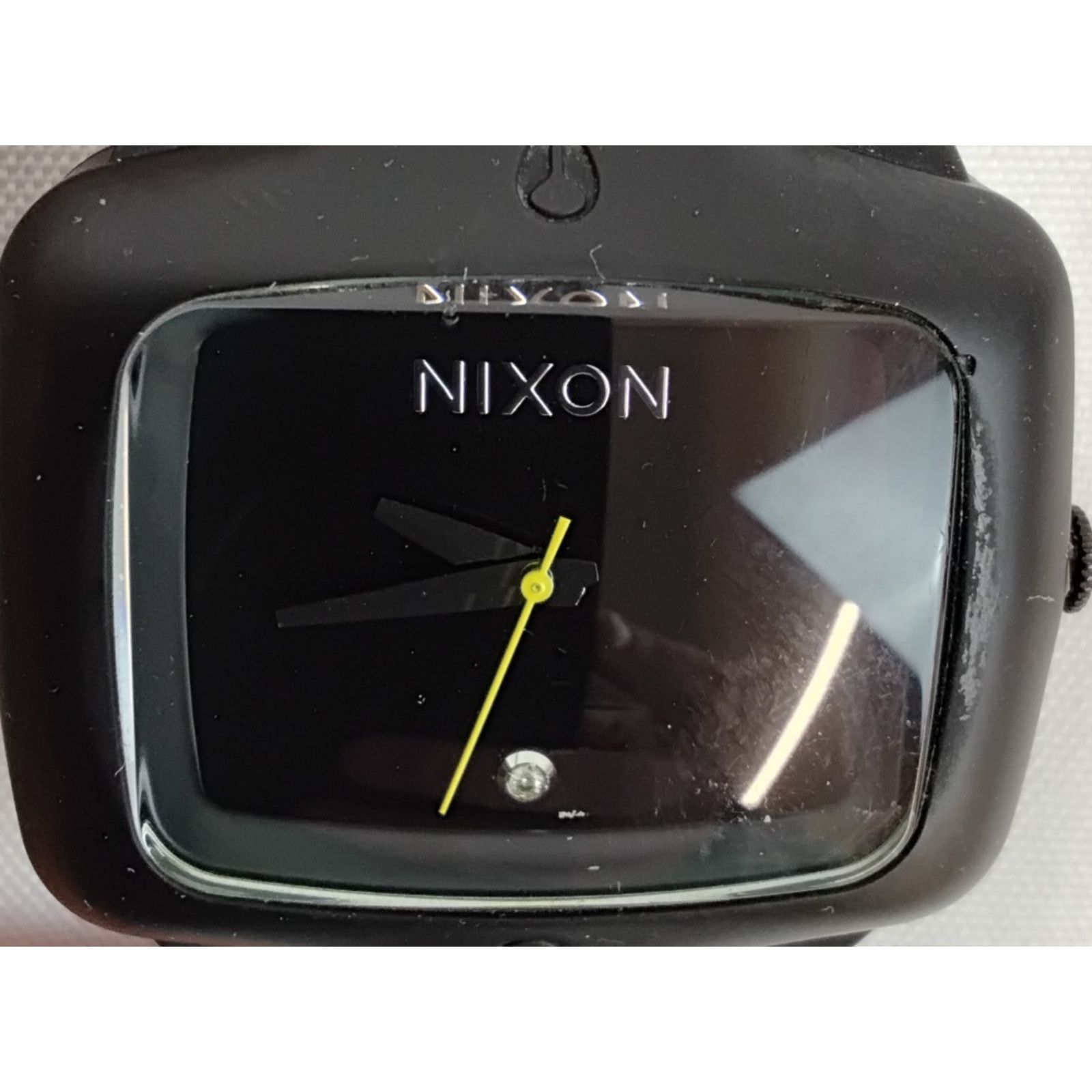 Nixon Nixon the Rubber Player Rectangle Sports Watch Black Band Size ONE SIZE - 8 Thumbnail