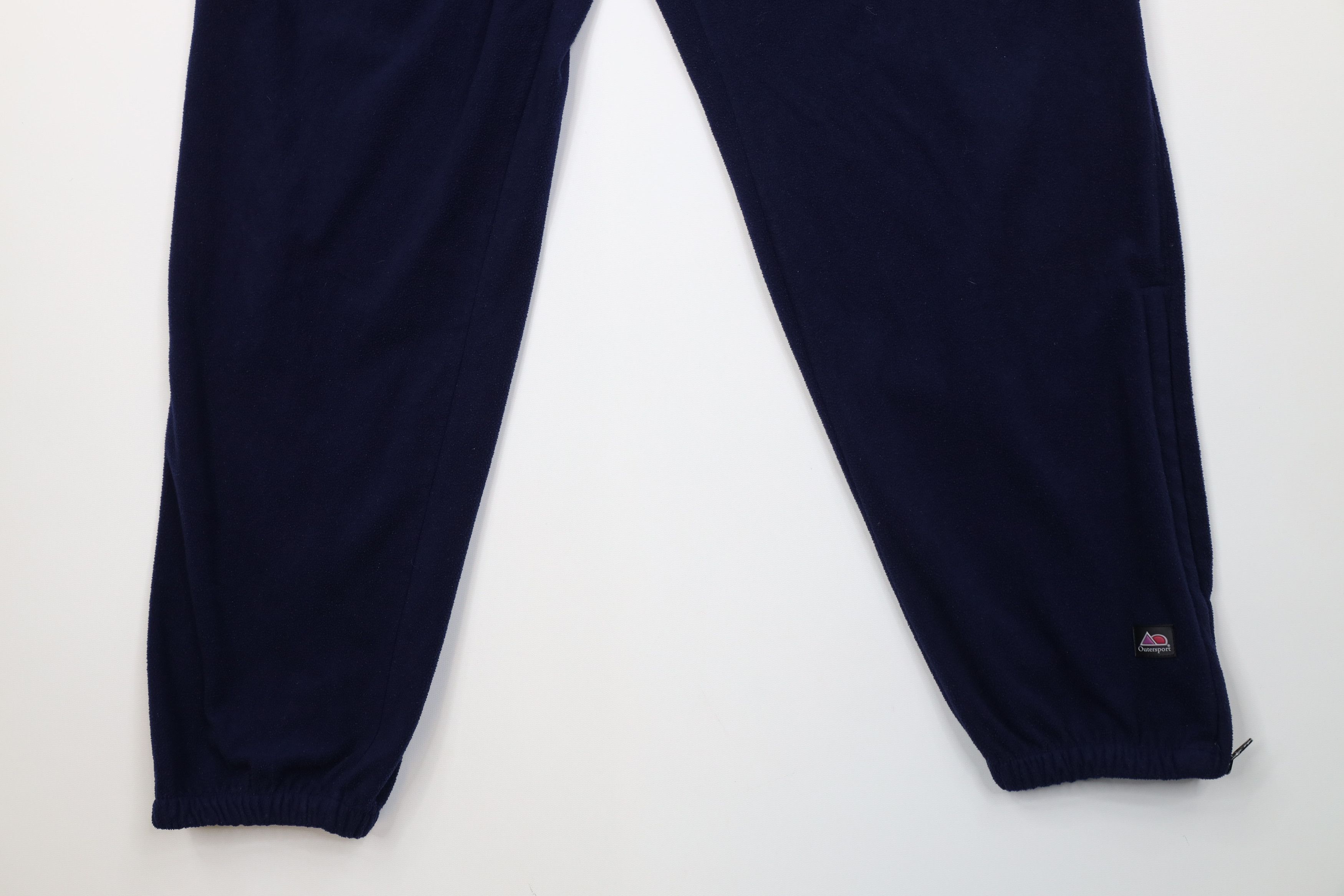 Vintage Vintage 90s Streetwear Fleece Sweatpants Joggers Pants Blue Size US 36 / EU 52 - 4 Thumbnail