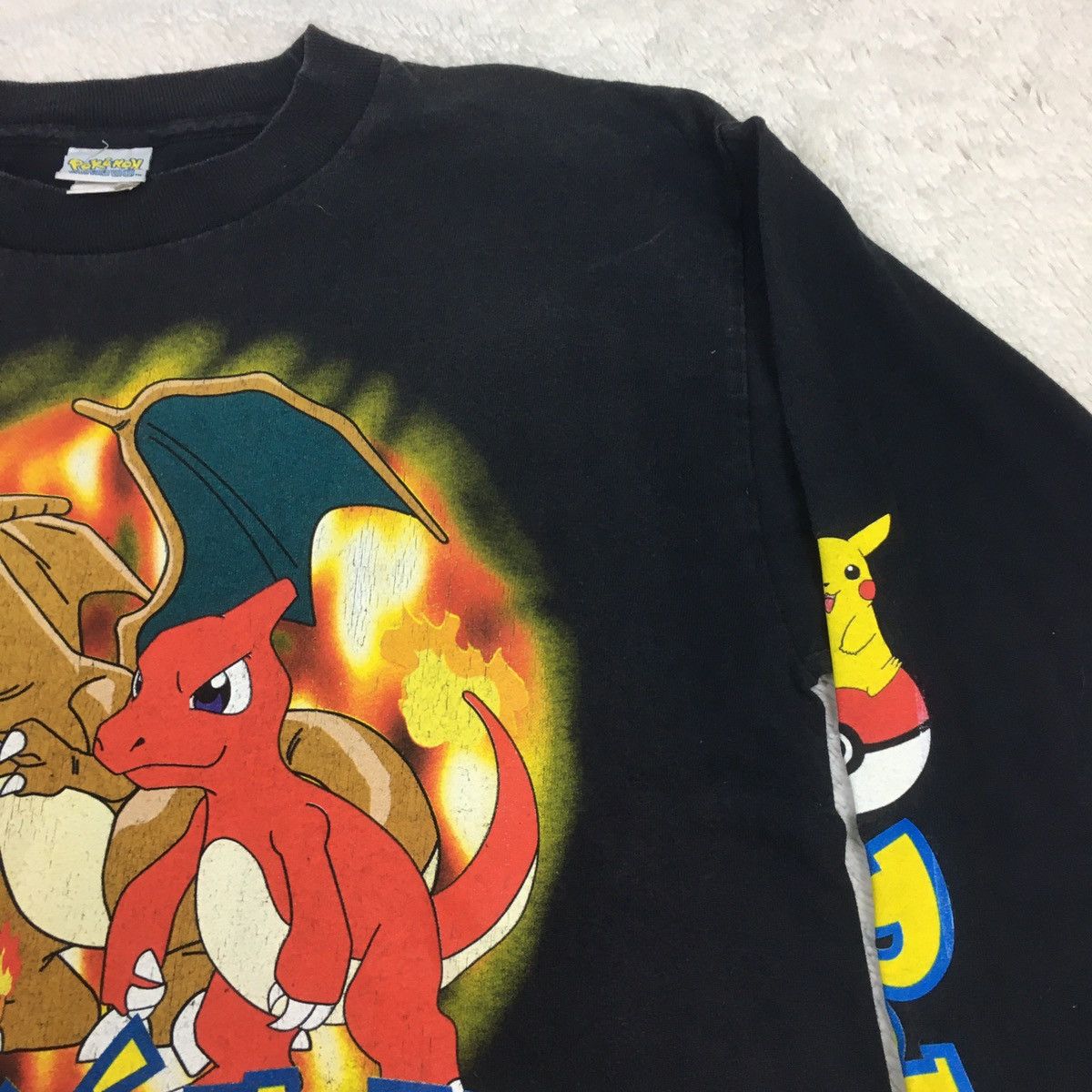Nintendo × Vintage Vintage 1999 POKEMON Long Sleeve Tee Size US S / EU 44-46 / 1 - 7 Thumbnail