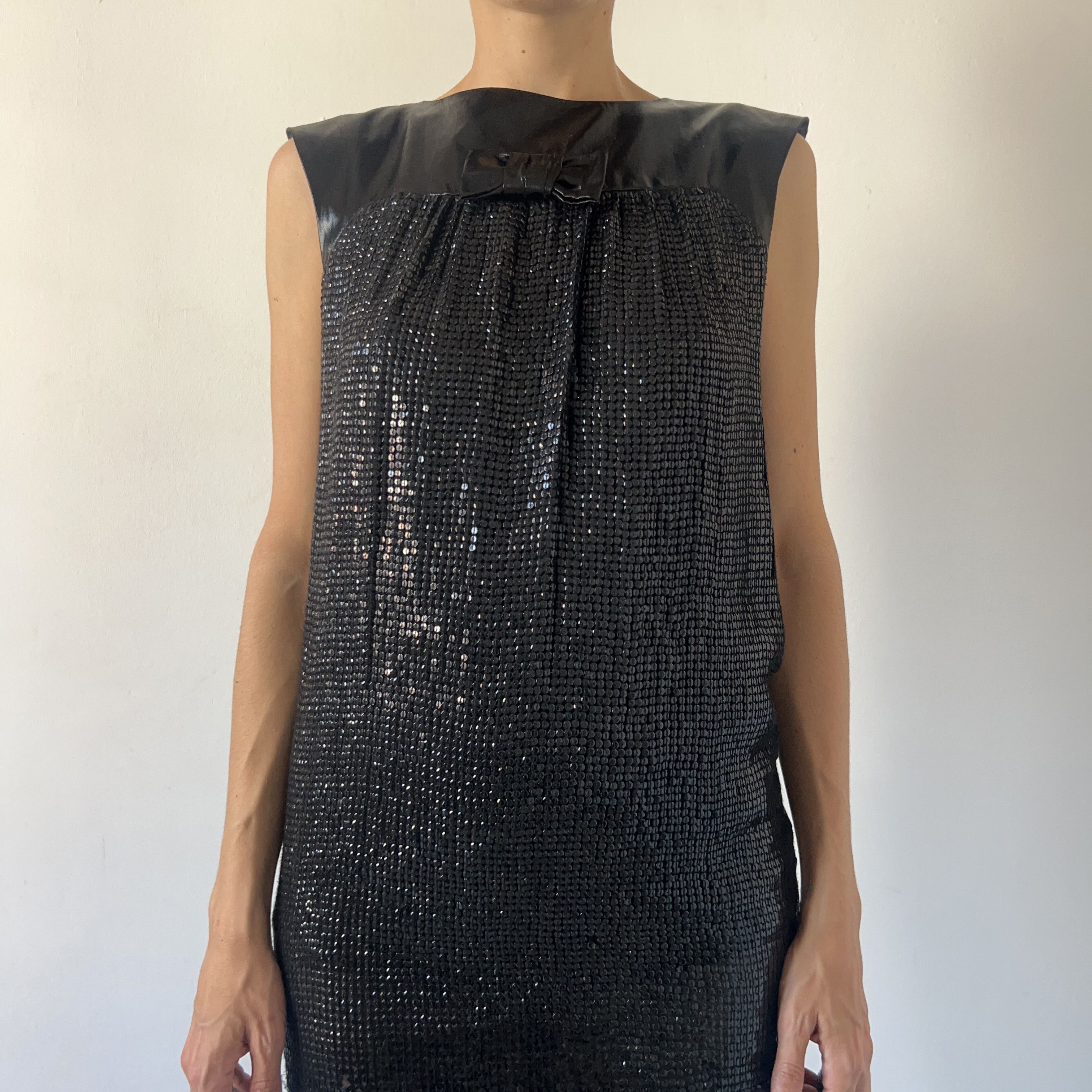 plein sud Vintage y2k Plein Sud Sequin Silk Party Sheath Dress Size S / US 4 / IT 40 - 5 Thumbnail