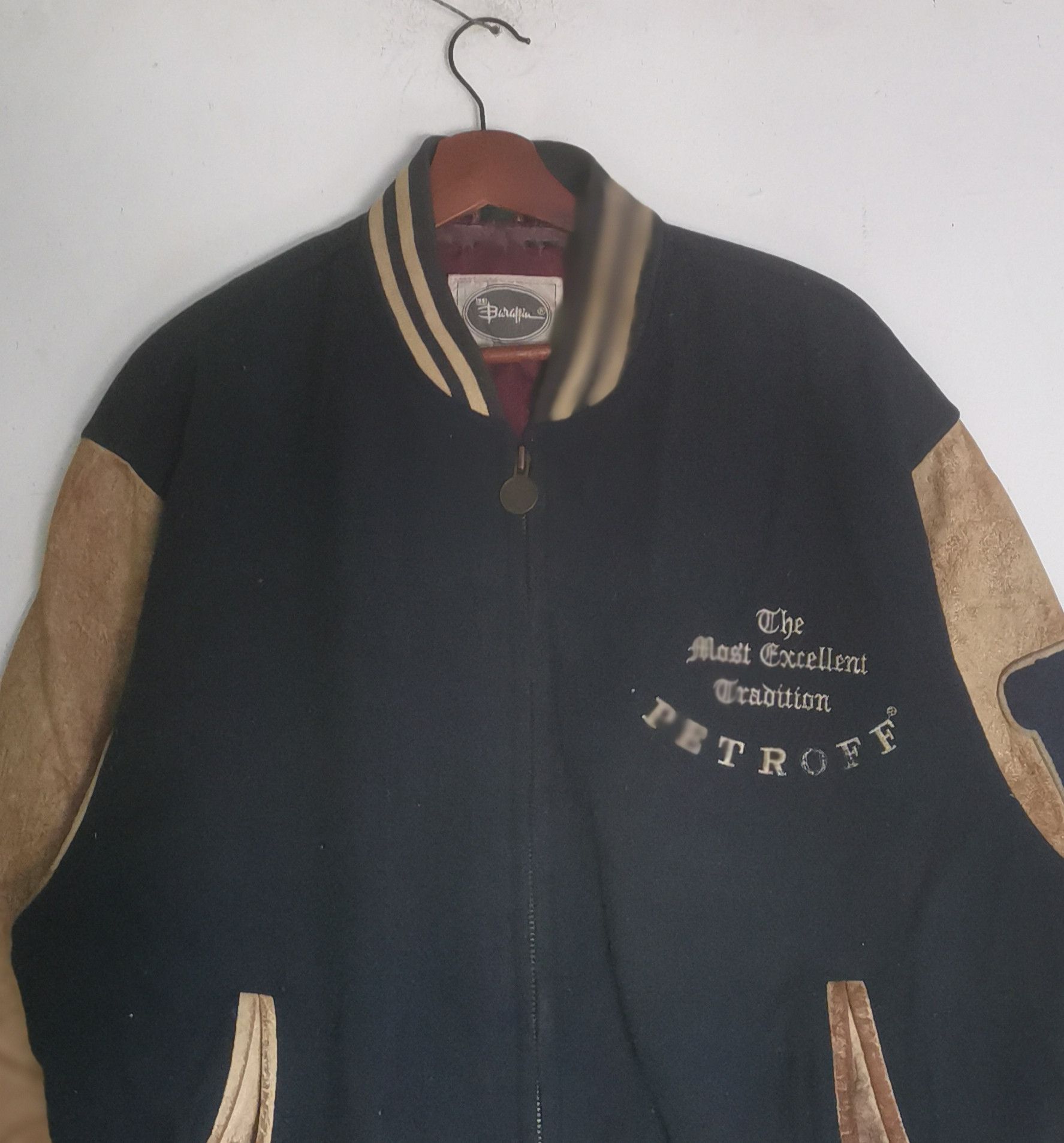 Vintage Rare vintage Petroff Varsity jacket Size US L / EU 52-54 / 3 - 2 Thumbnail