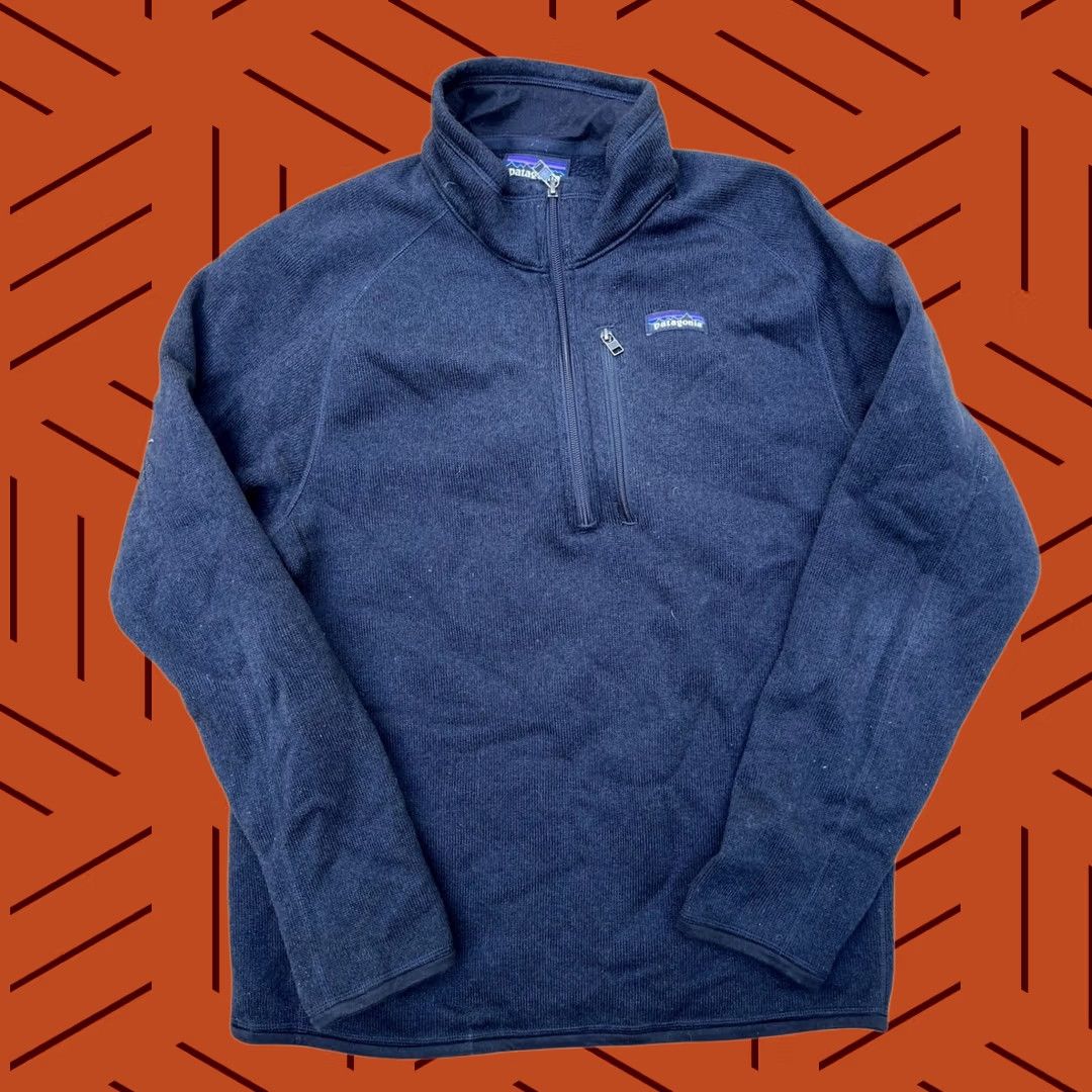 Patagonia Patagonia Men's Better Sweater 1/4 Zip Fleece Jacket Blue Size M Mens Jacket Size US M / EU 48-50 / 2 - 1 Thumbnail