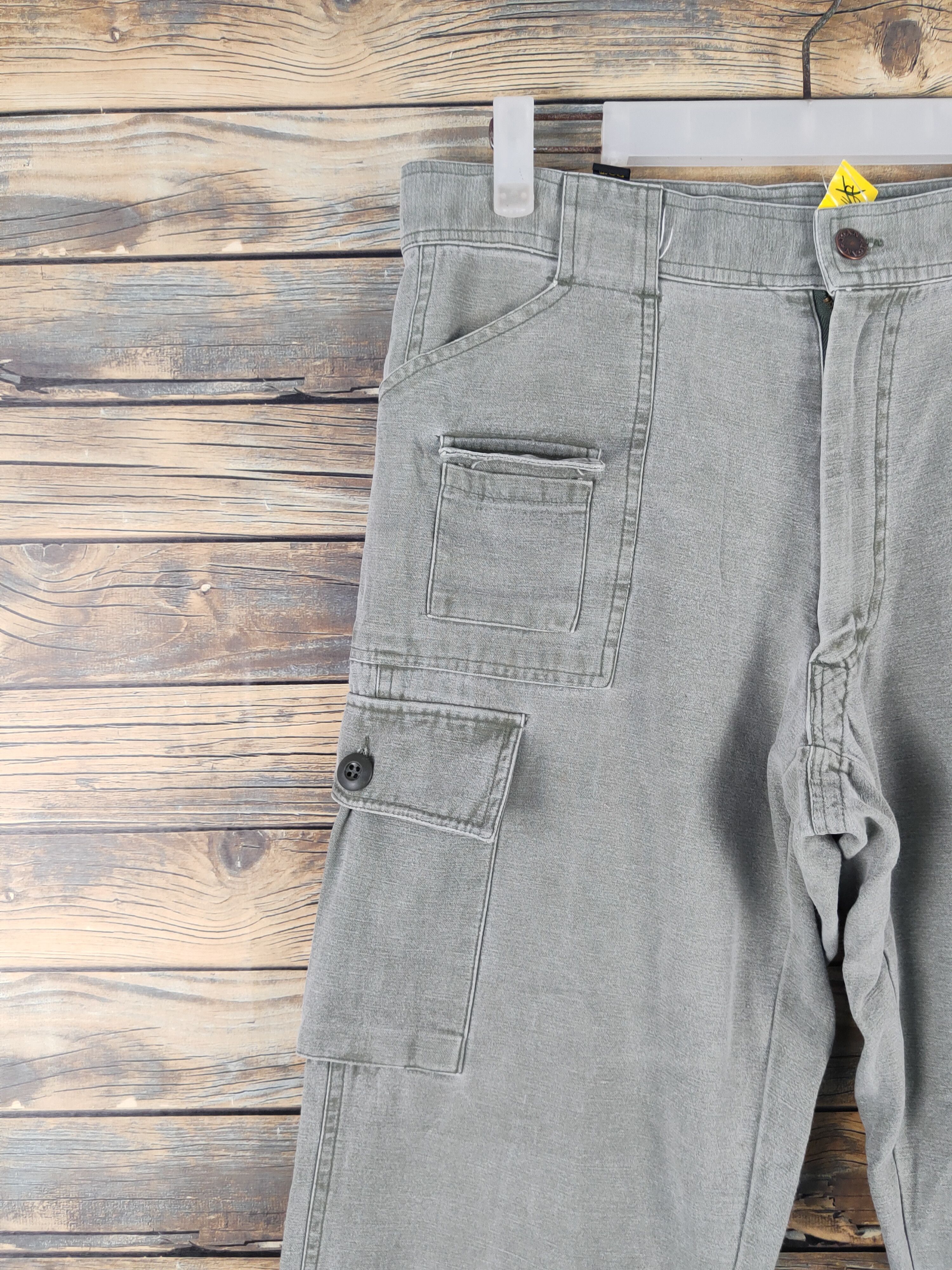 Japanese Brand US Joan Green Faded Multipocket Tactical Cargo Pants #W2103 Size US 32 / EU 48 - 3 Thumbnail